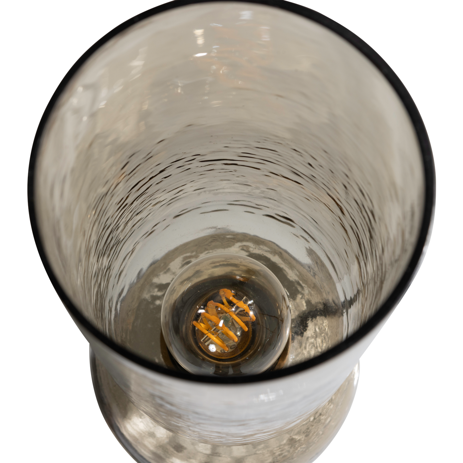 Woood | Tafellamp Gigi gehamerd glas naturel