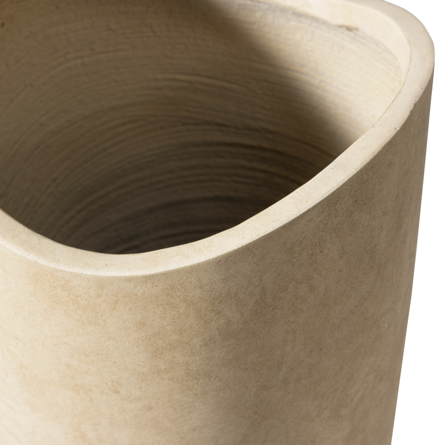 Woood | Pot Mosi fiber clay beige