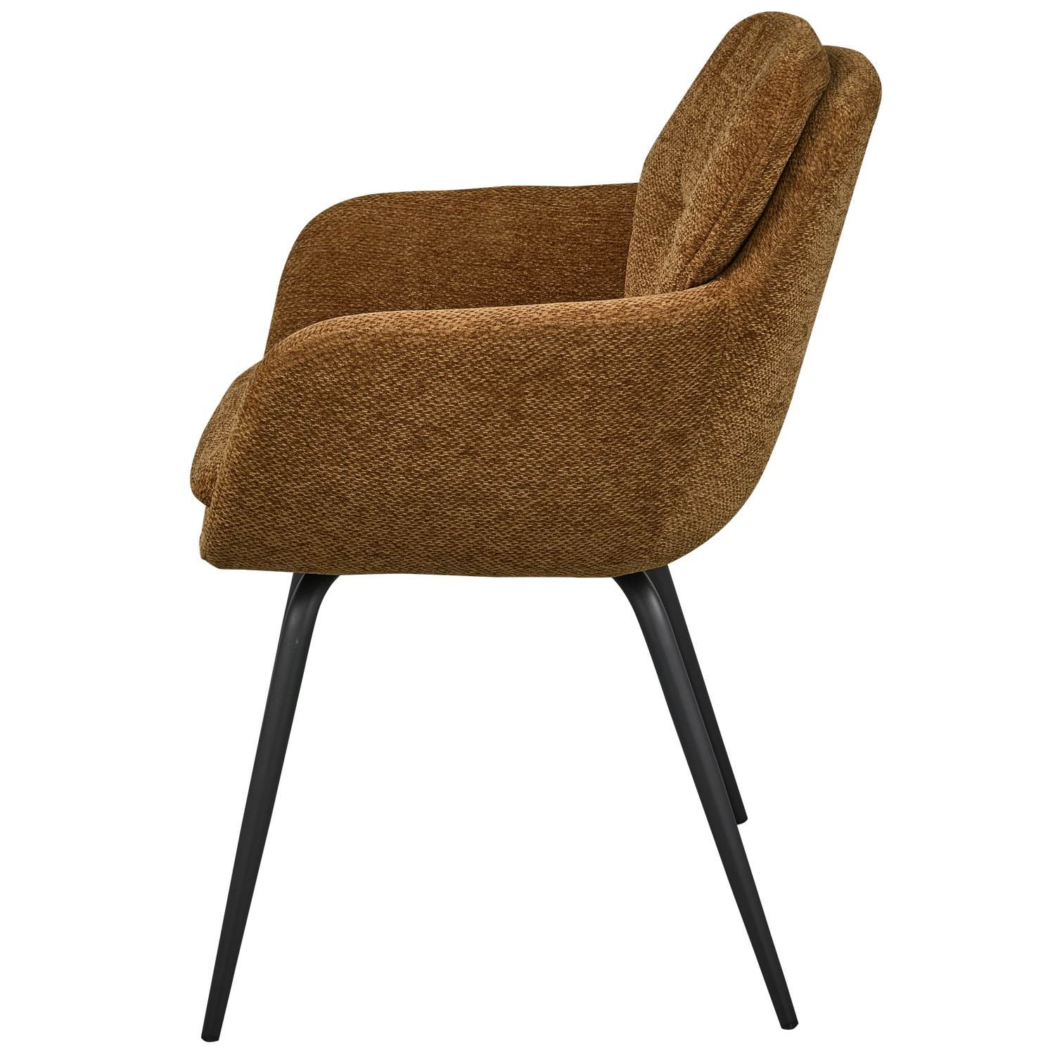 Woood | Eetkamerstoel Runa chenille karamel