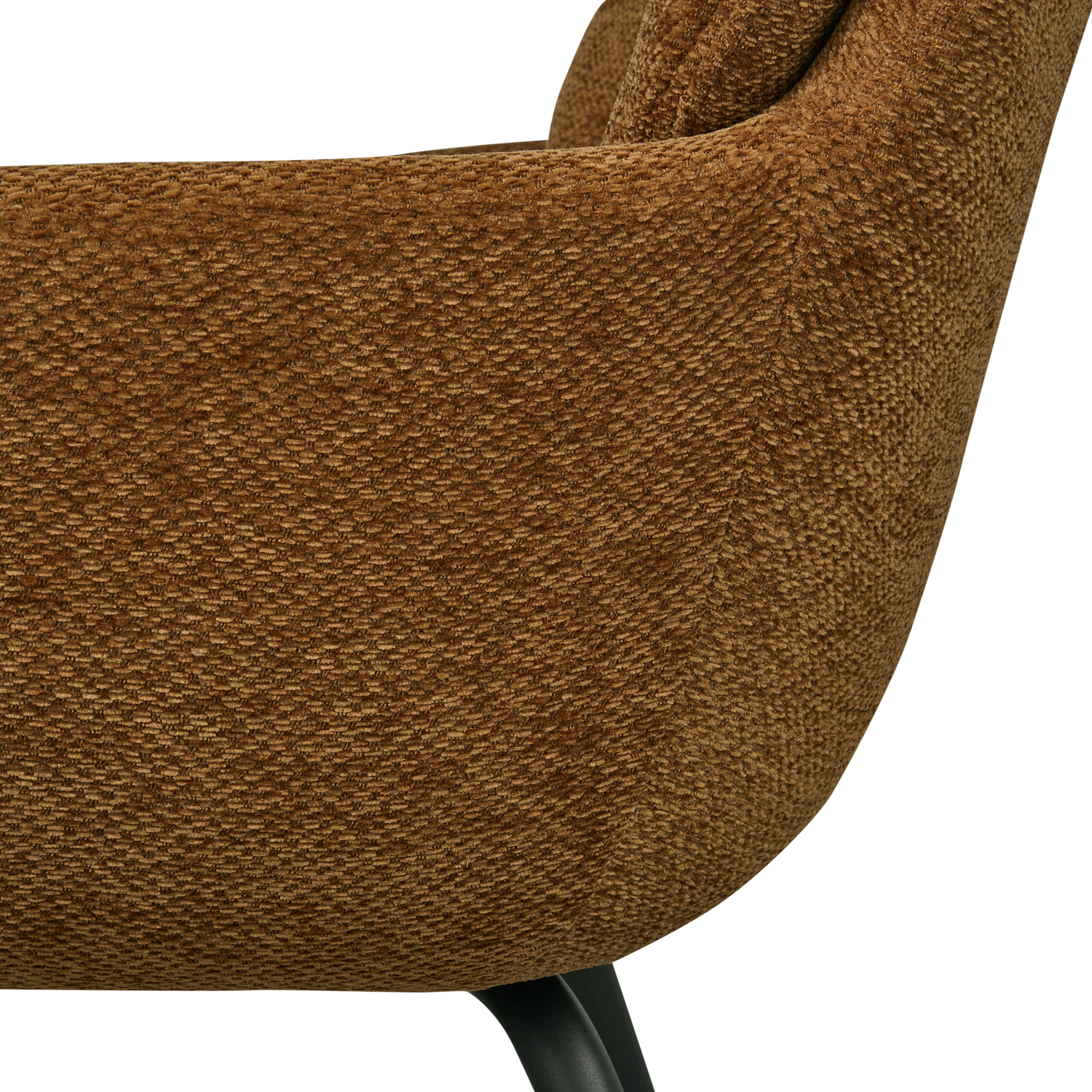 Woood | Eetkamerstoel Runa chenille karamel
