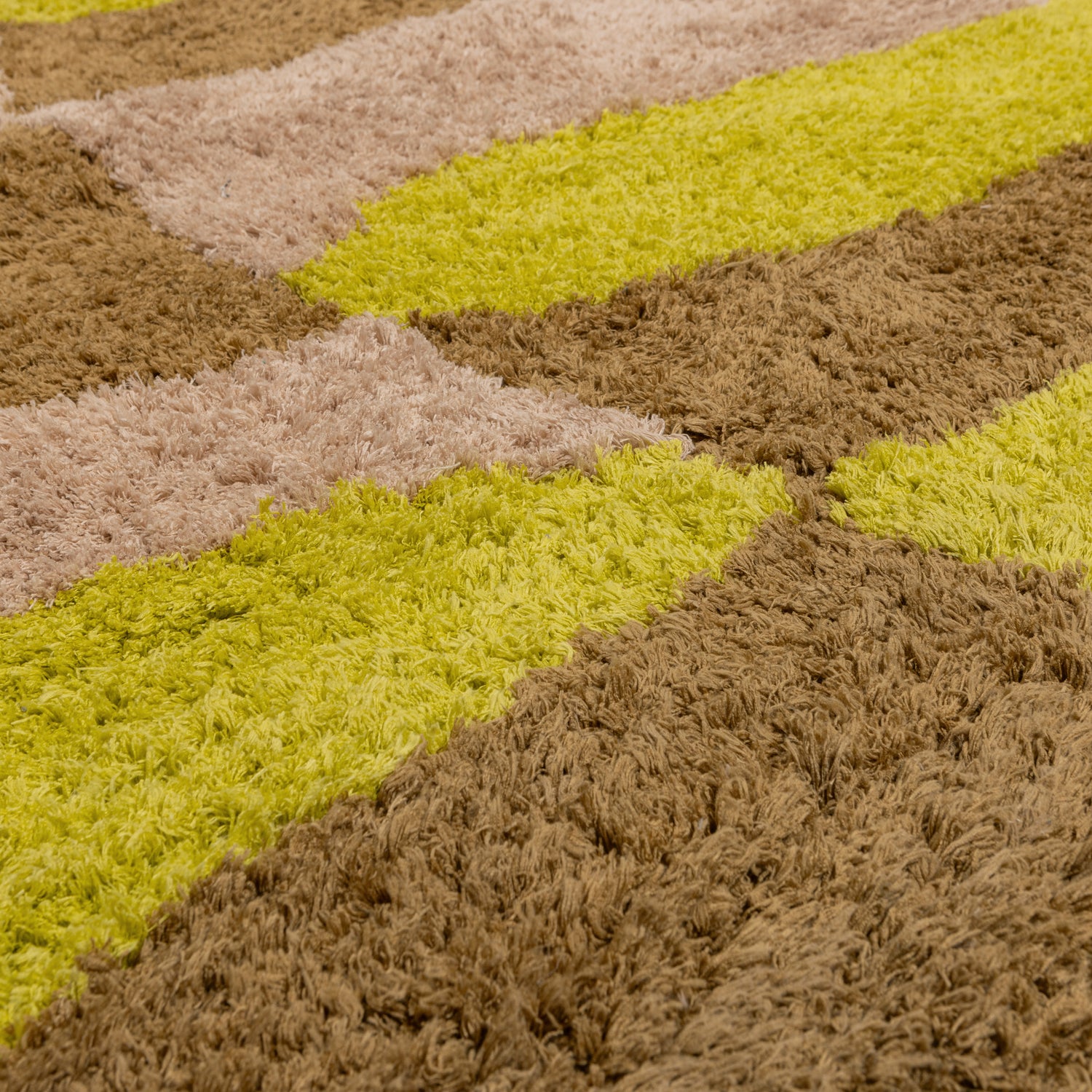 Woood | Vloerkleed Musa grafisch dessin naturel/geel