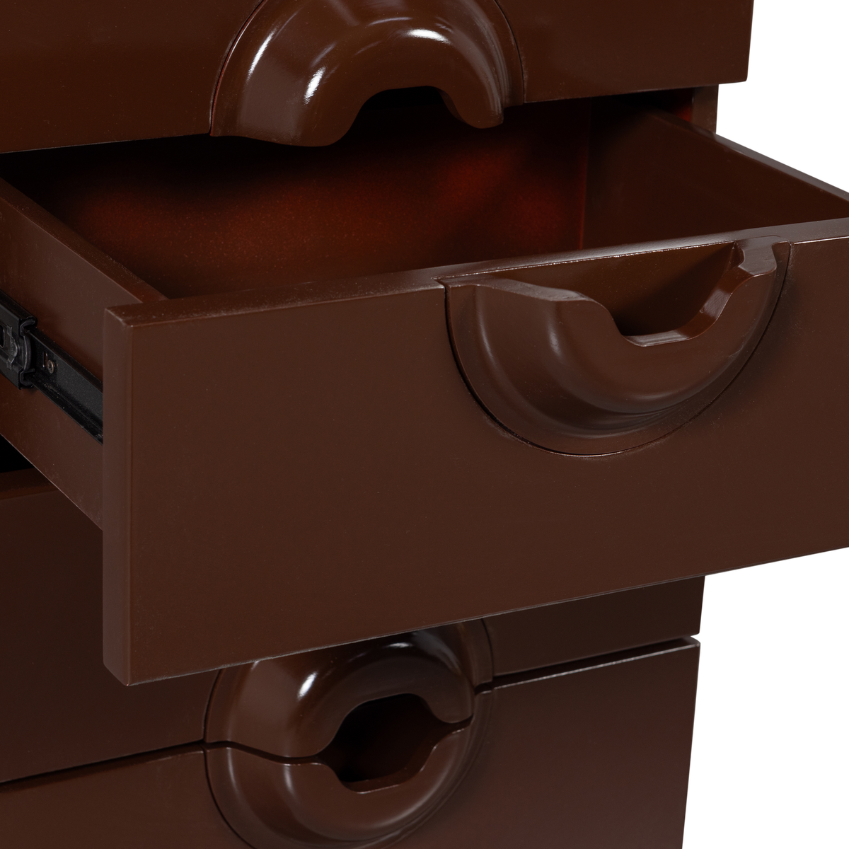 Woood | Ladekast Merge bruin/rood