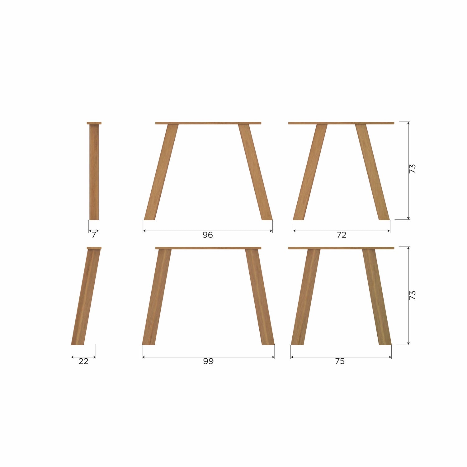 Woood | Eettafel Tablo Deens ovaal 220cm eiken
