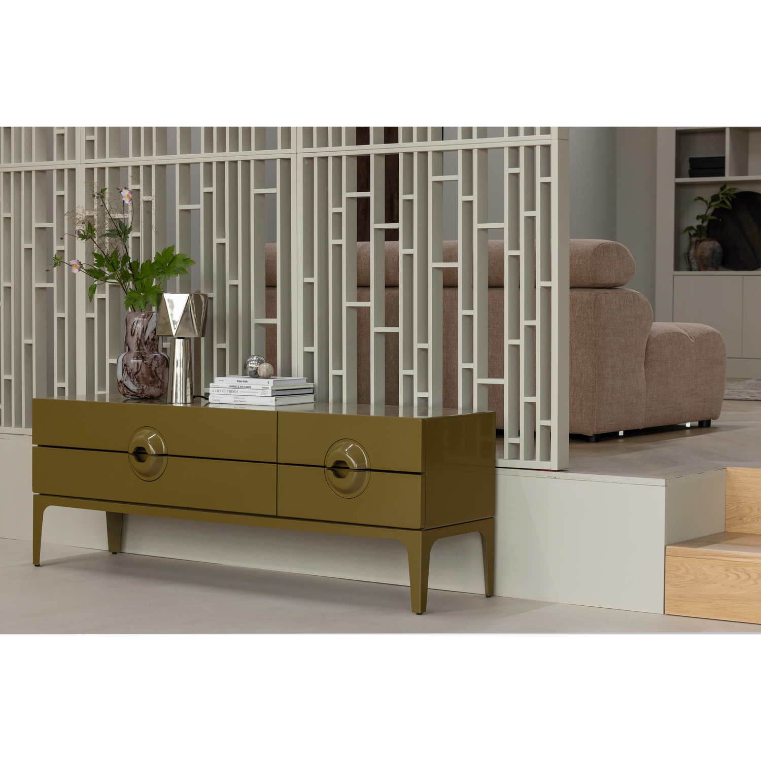 Woood | Tv meubel Merge honinggeel