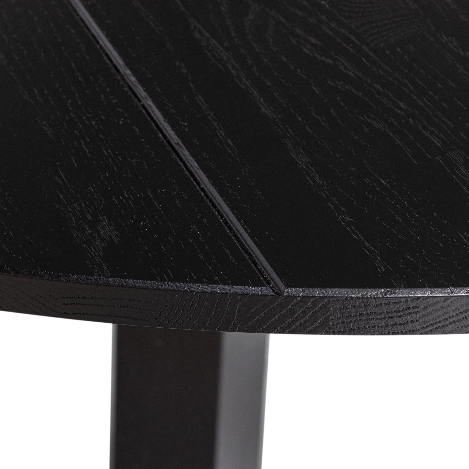Woood | Ronde eettafel Rhonda 130cm diepzwart