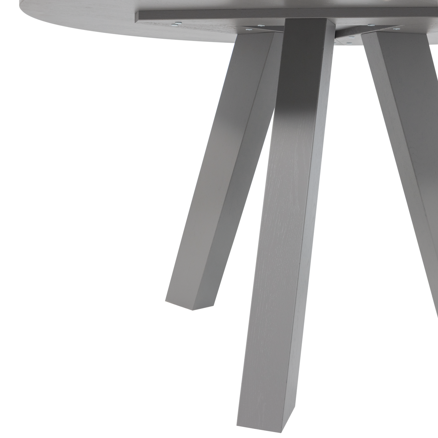 Woood | Ronde eettafel Rhonda 130cm warmgrijs