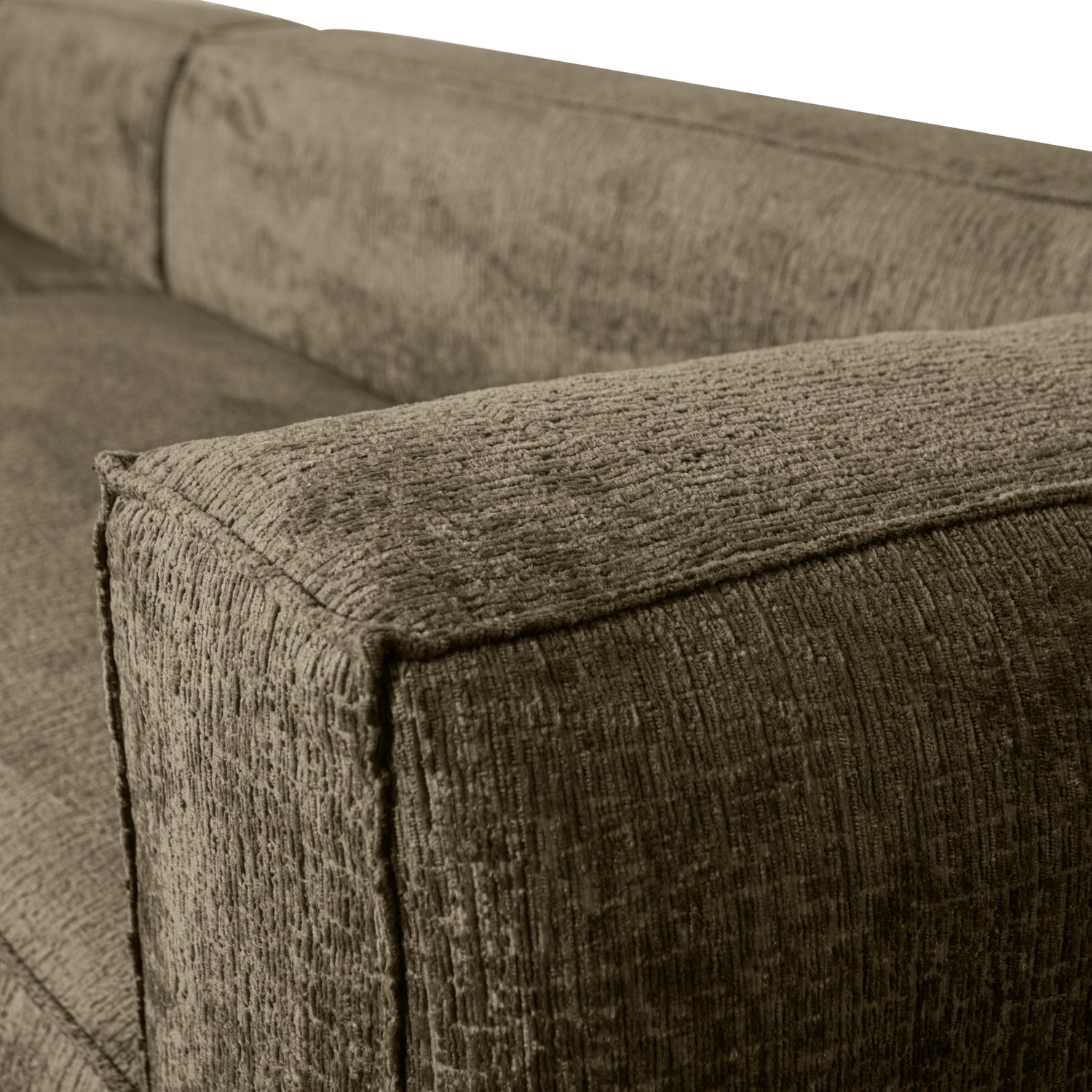 Woood | Hoekbank Bean links structure velvet moss