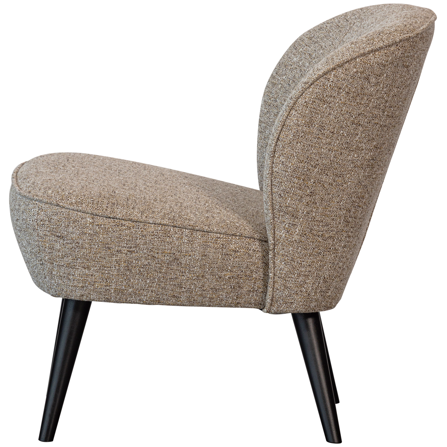 Woood | Fauteuil Sara geweven stof naturel melange