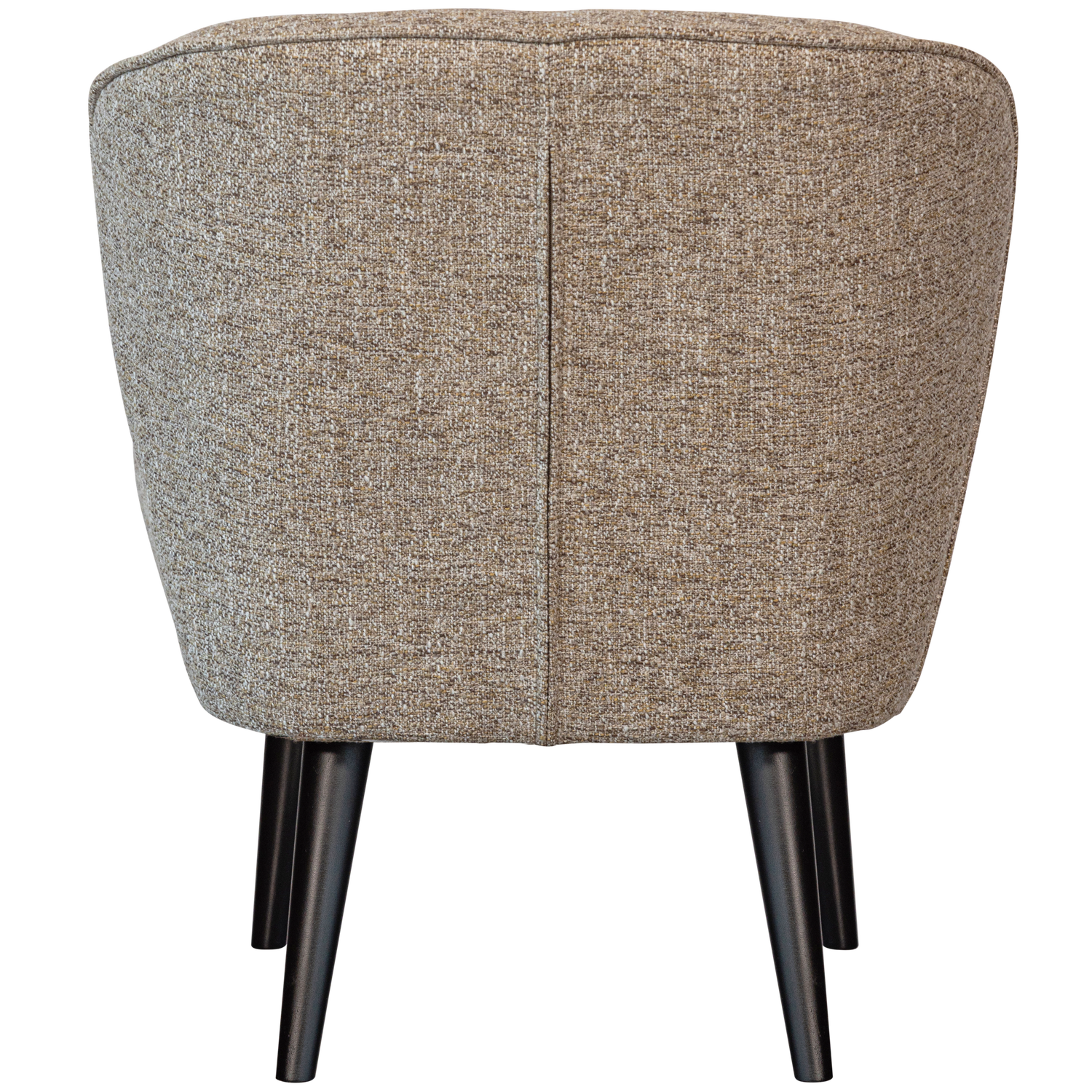 Woood | Fauteuil Sara geweven stof naturel melange