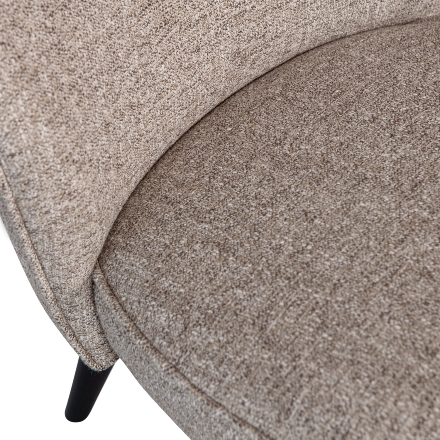 Woood | Fauteuil Sara geweven stof naturel melange