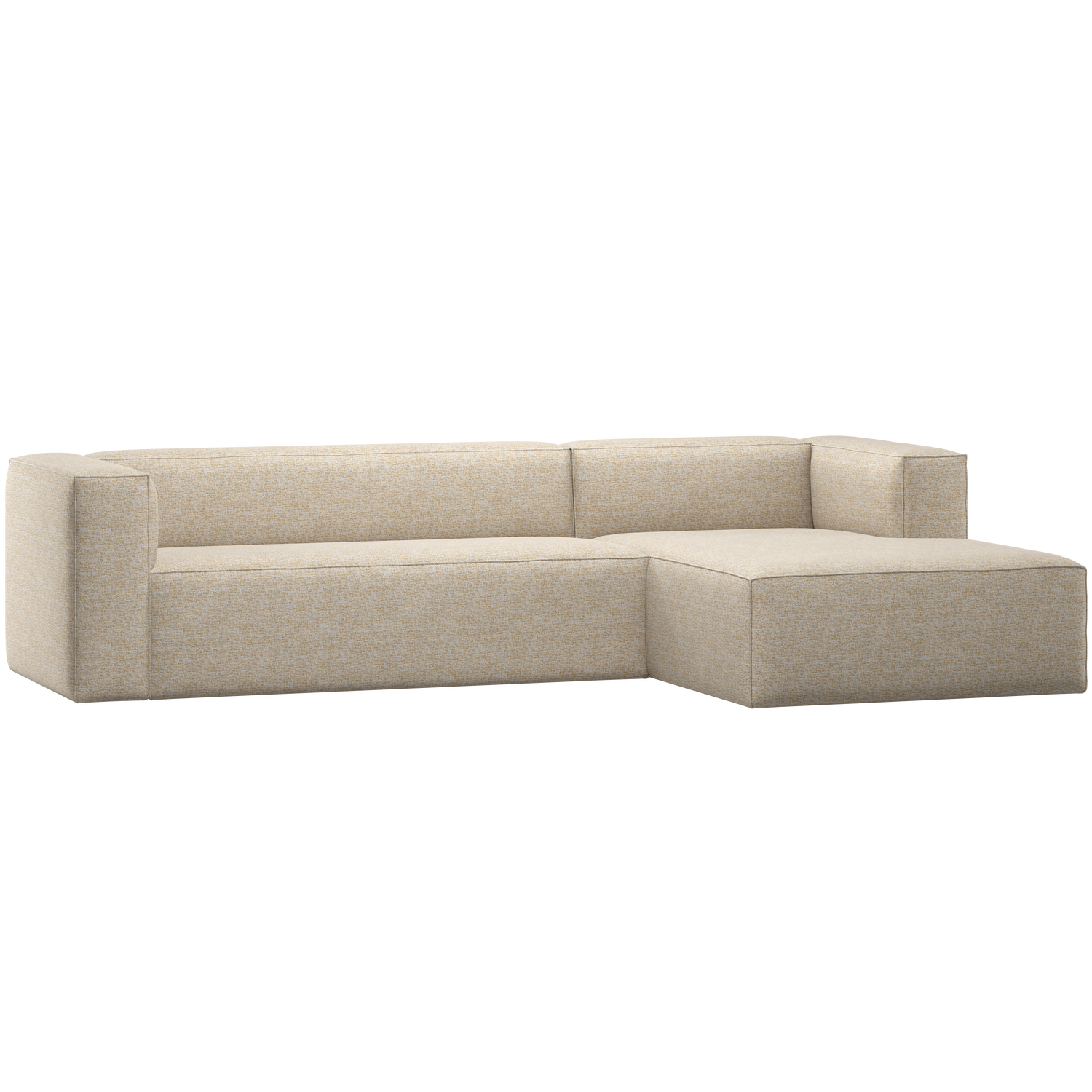 Woood | Hoekbank Bean rechts beige melange