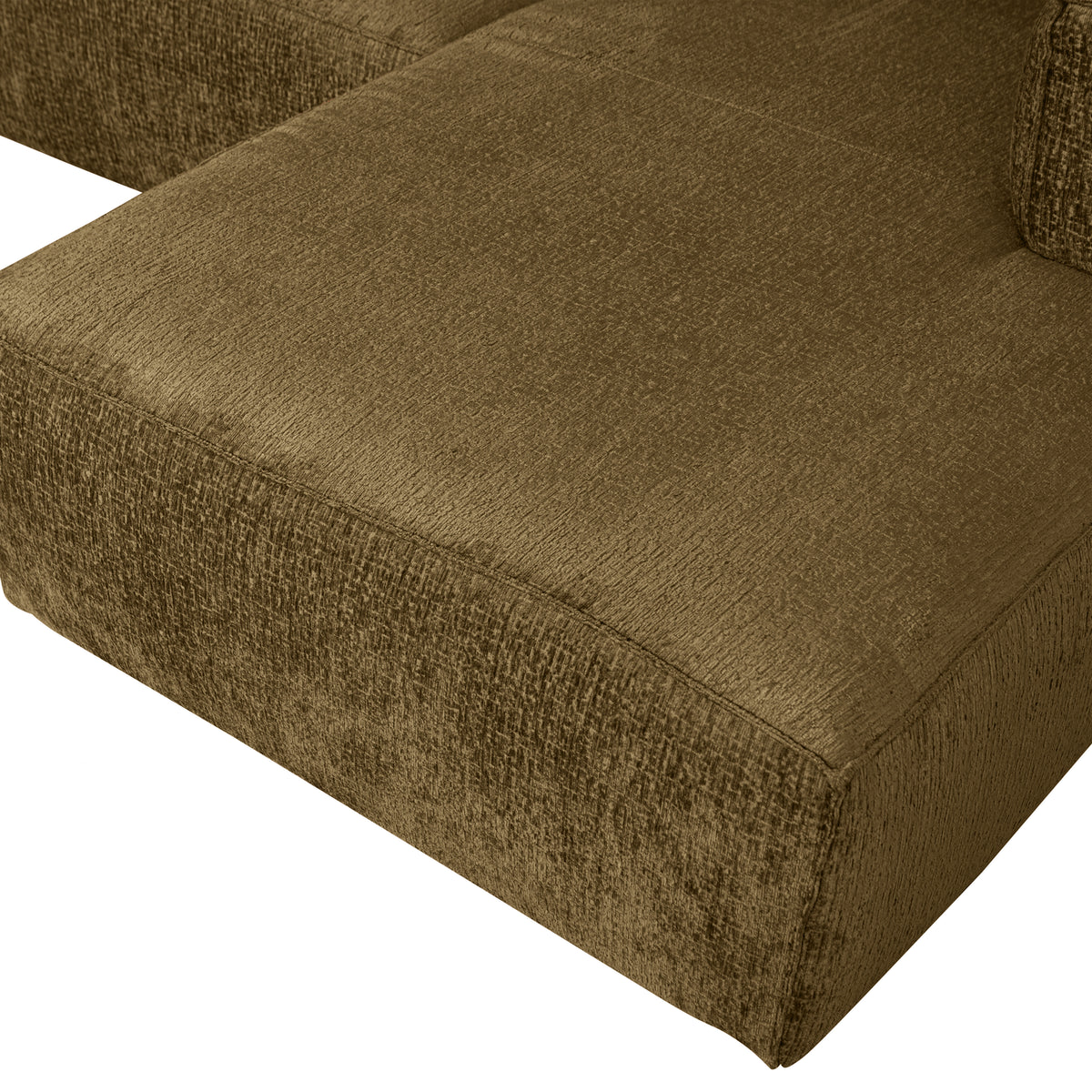 Woood | Hoekbank Bean rechts structure velvet spices
