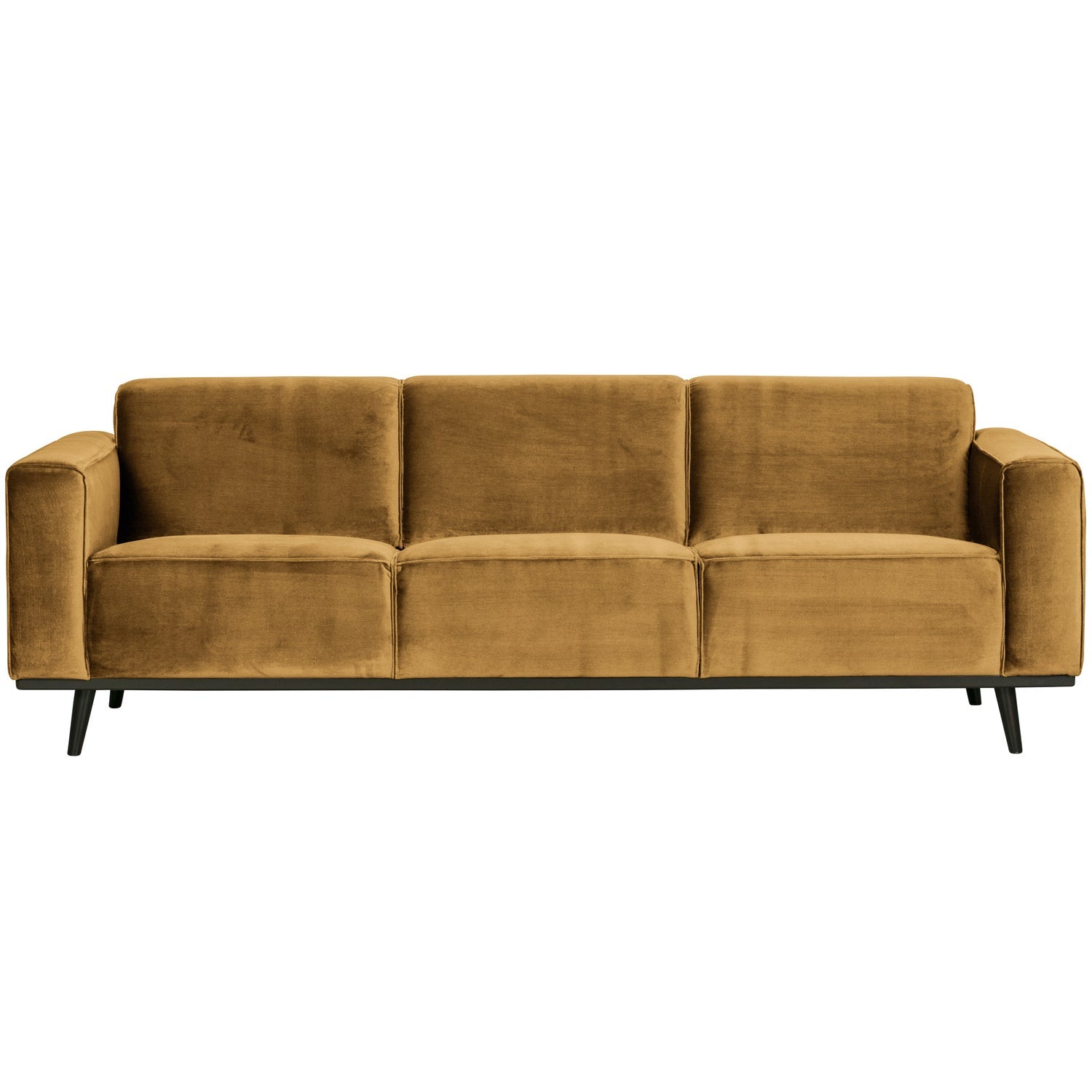 Woood | 3-zits bank Statement 230cm velvet honinggeel