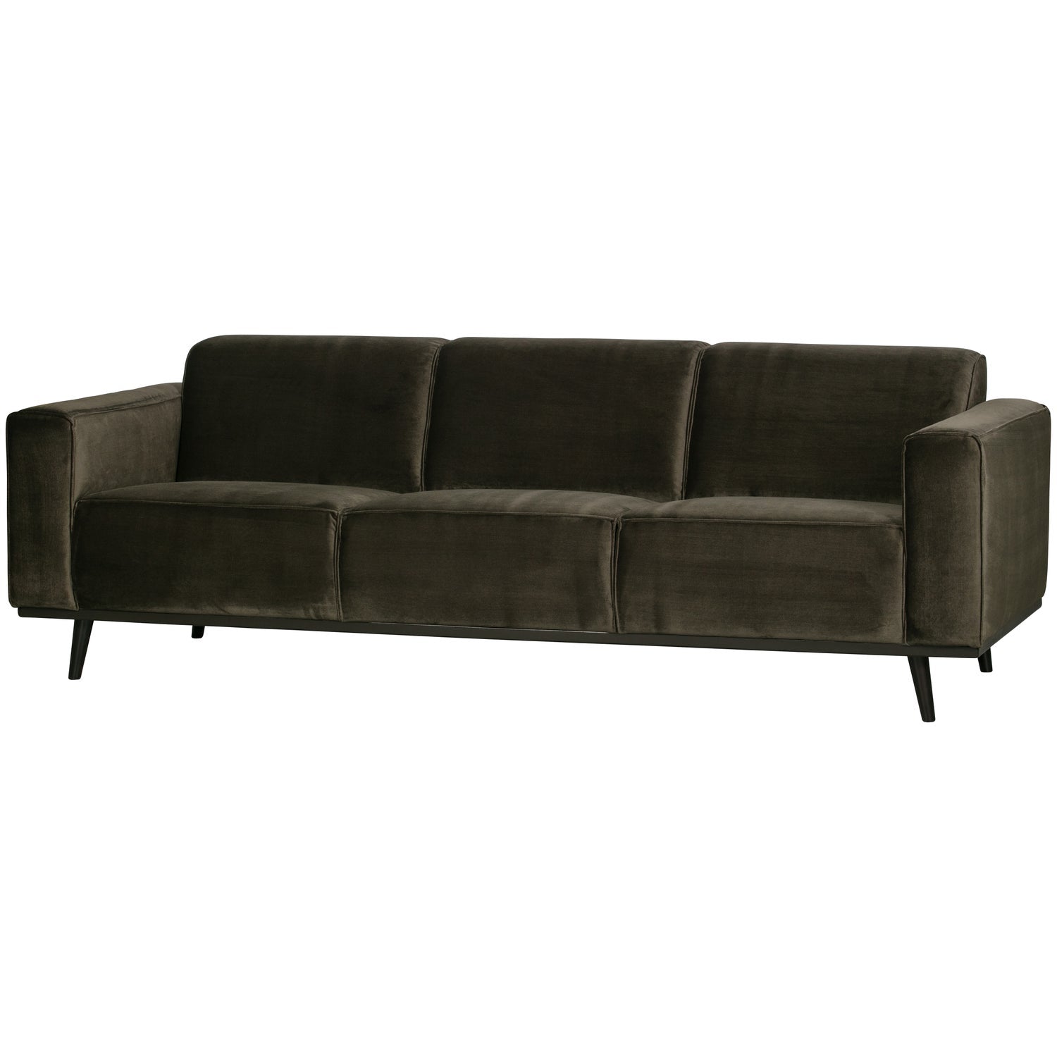 Woood | 3-zits bank Statement 230cm velvet warmgroen