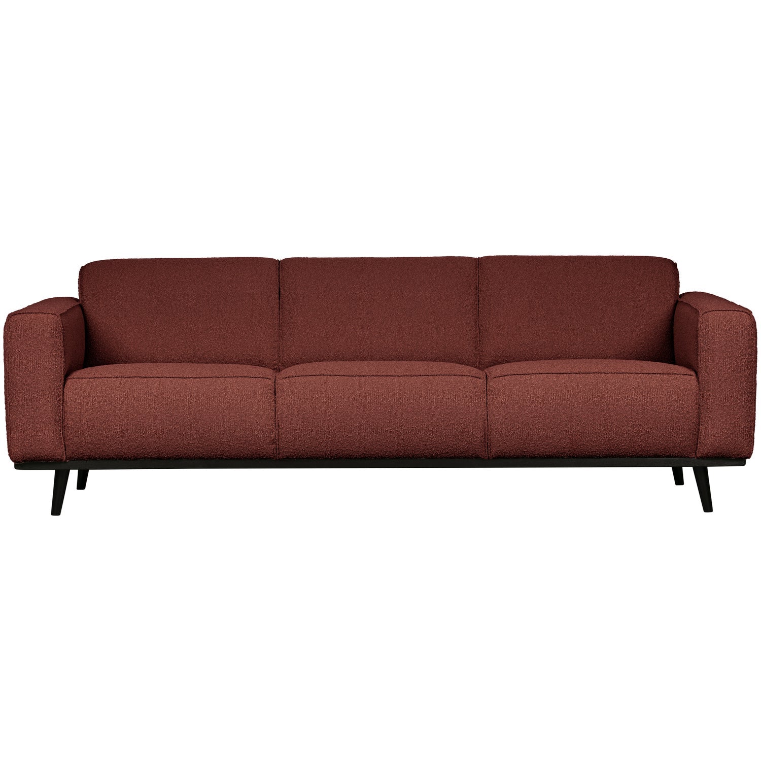 Woood | 3-zits bank Statement 230cm boucle kastanjebruin