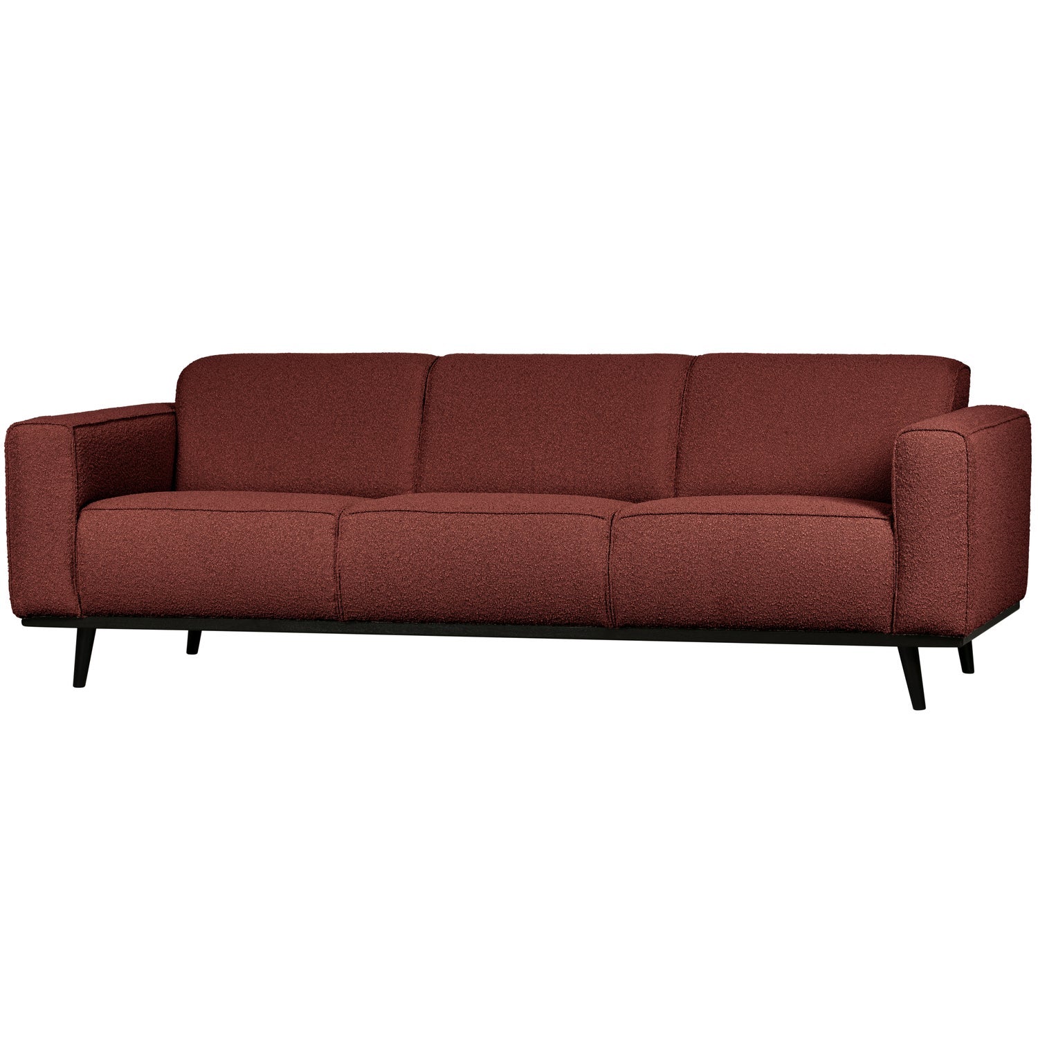 Woood | 3-zits bank Statement 230cm boucle kastanjebruin