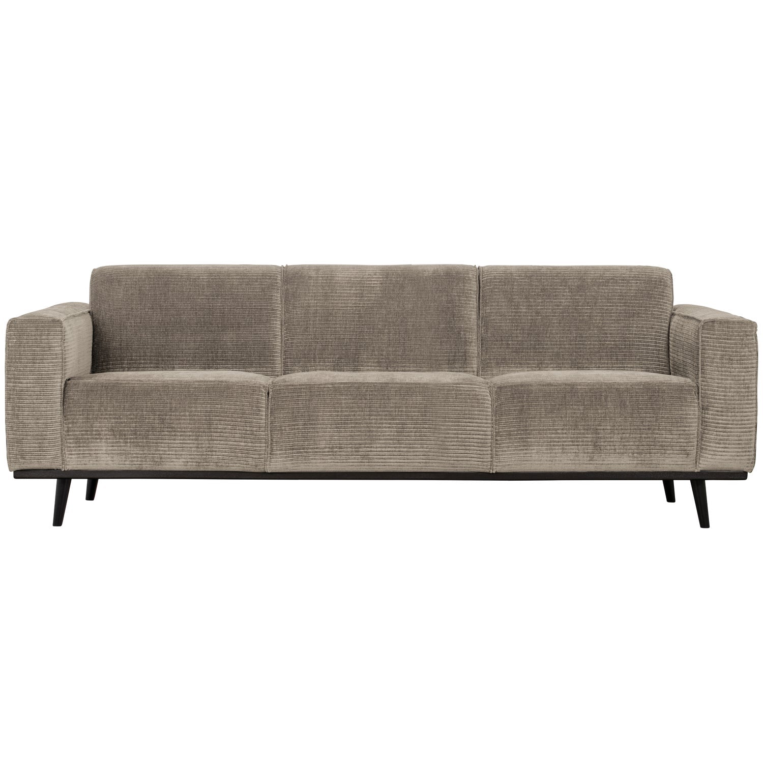 Woood | 3-zits bank Statement 230cm ribstof kleigrijs