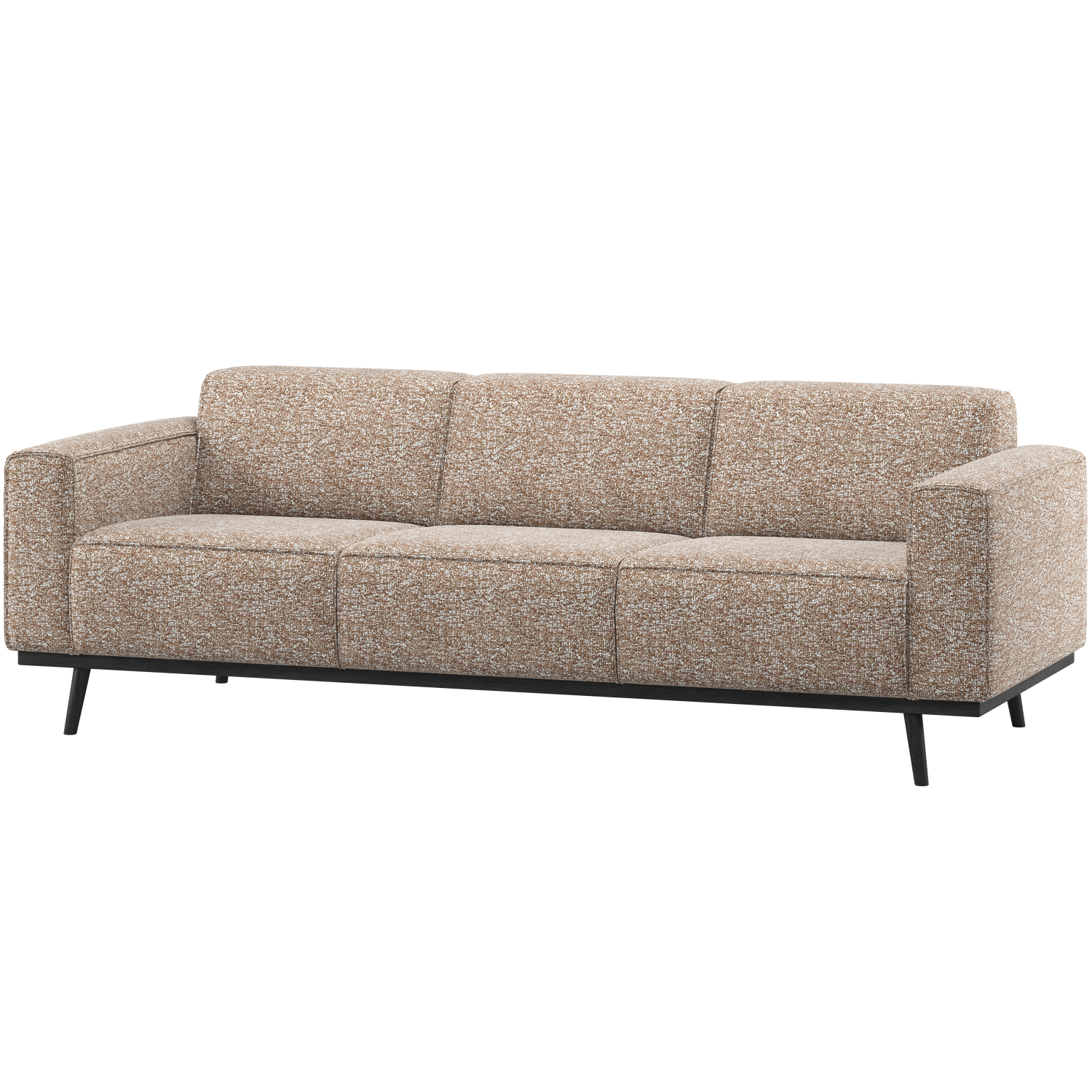 Woood | 3-zits bank Statement 230cm lichtbruin melange