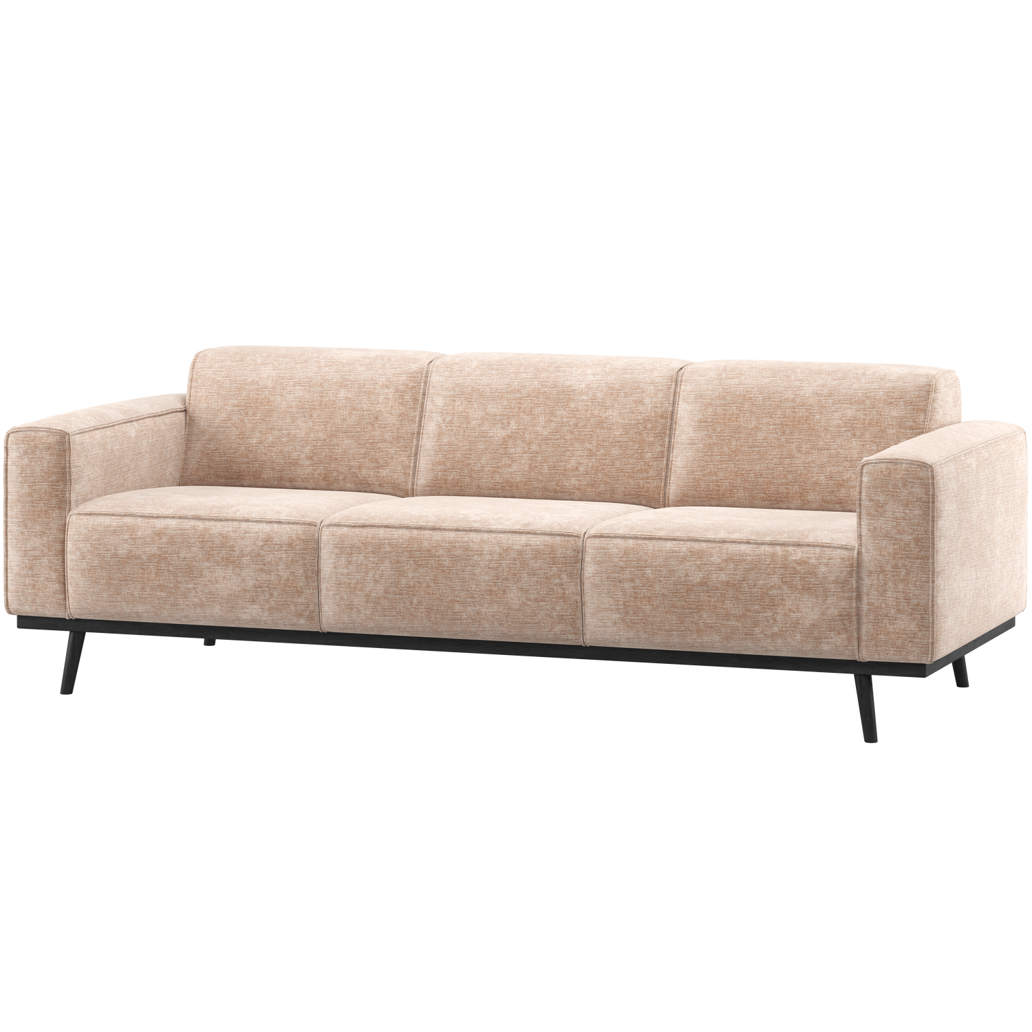 Woood | 3-zits bank Statement 230cm chenille velvet naturel