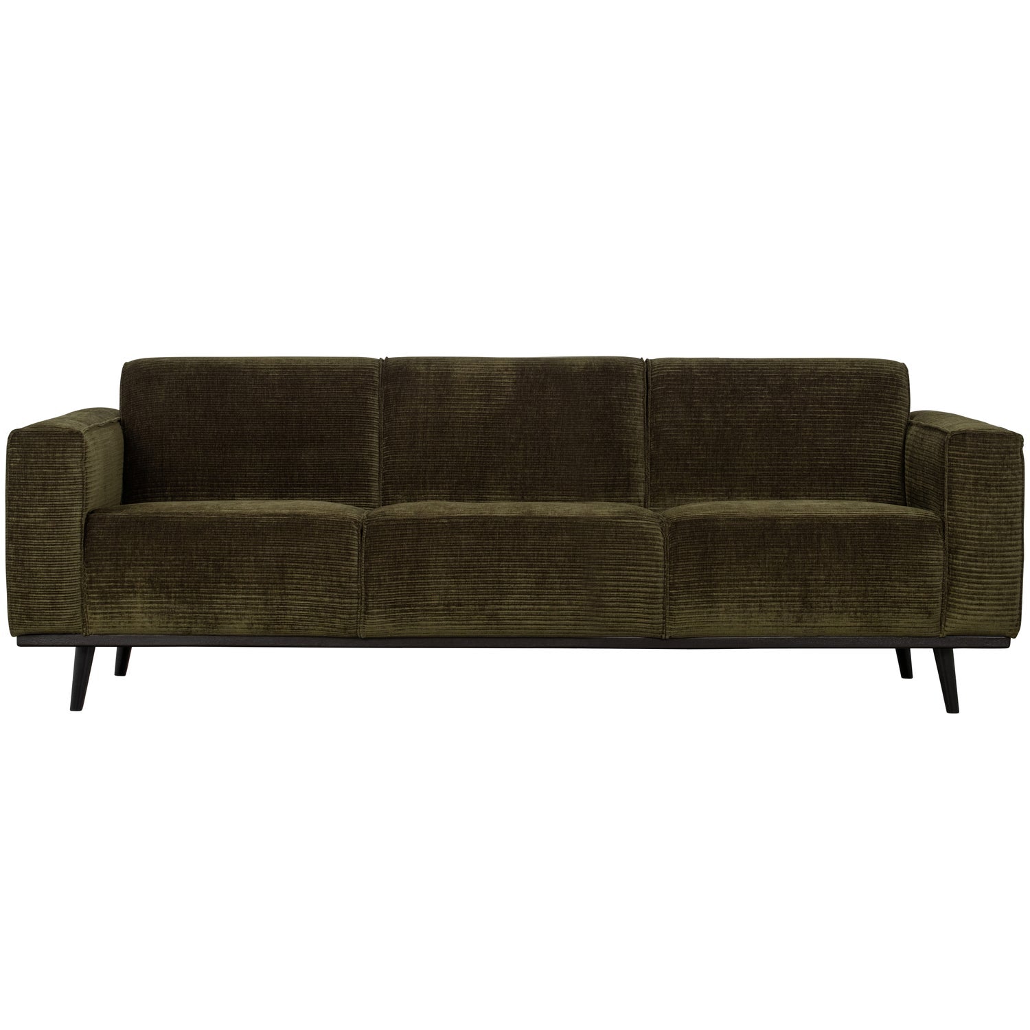 Woood | 3-zits bank Statement 230cm ribstof warmgroen