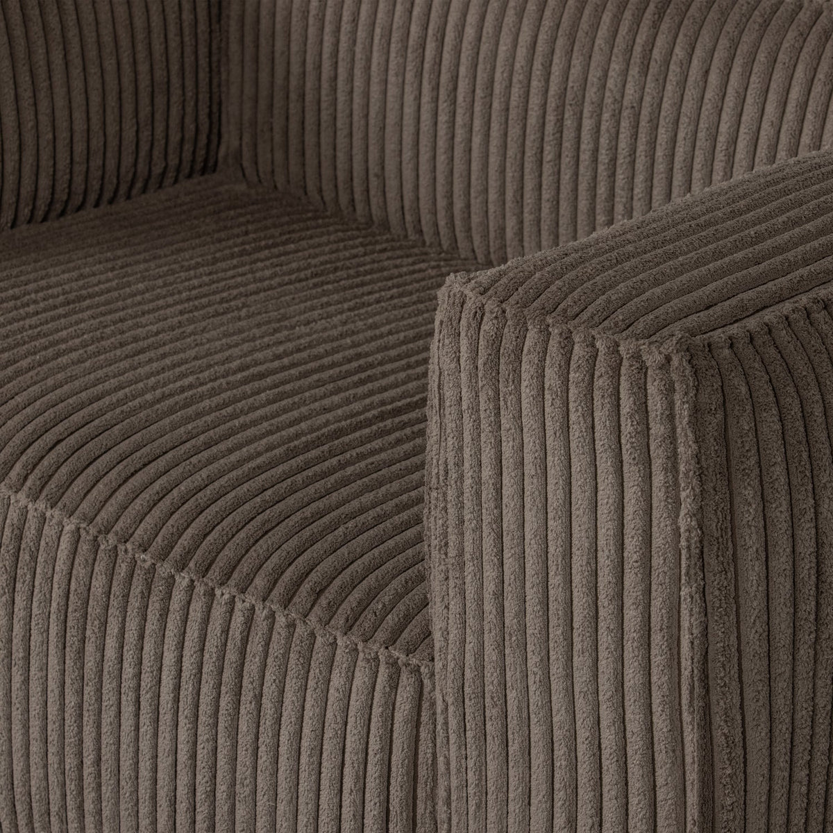 Woood | Fauteuil Bean ribstof mud