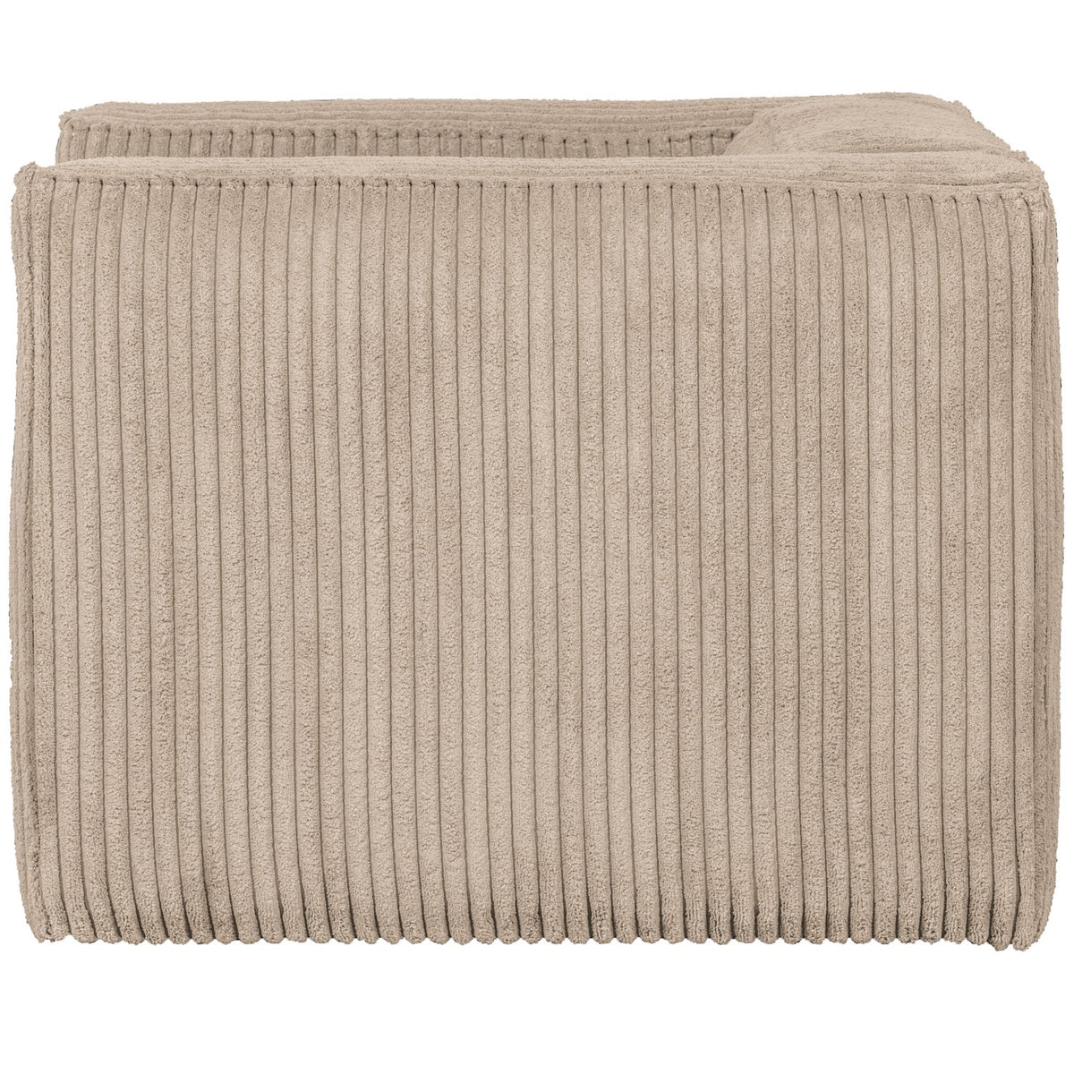 Woood | Fauteuil Bean ribstof travertin