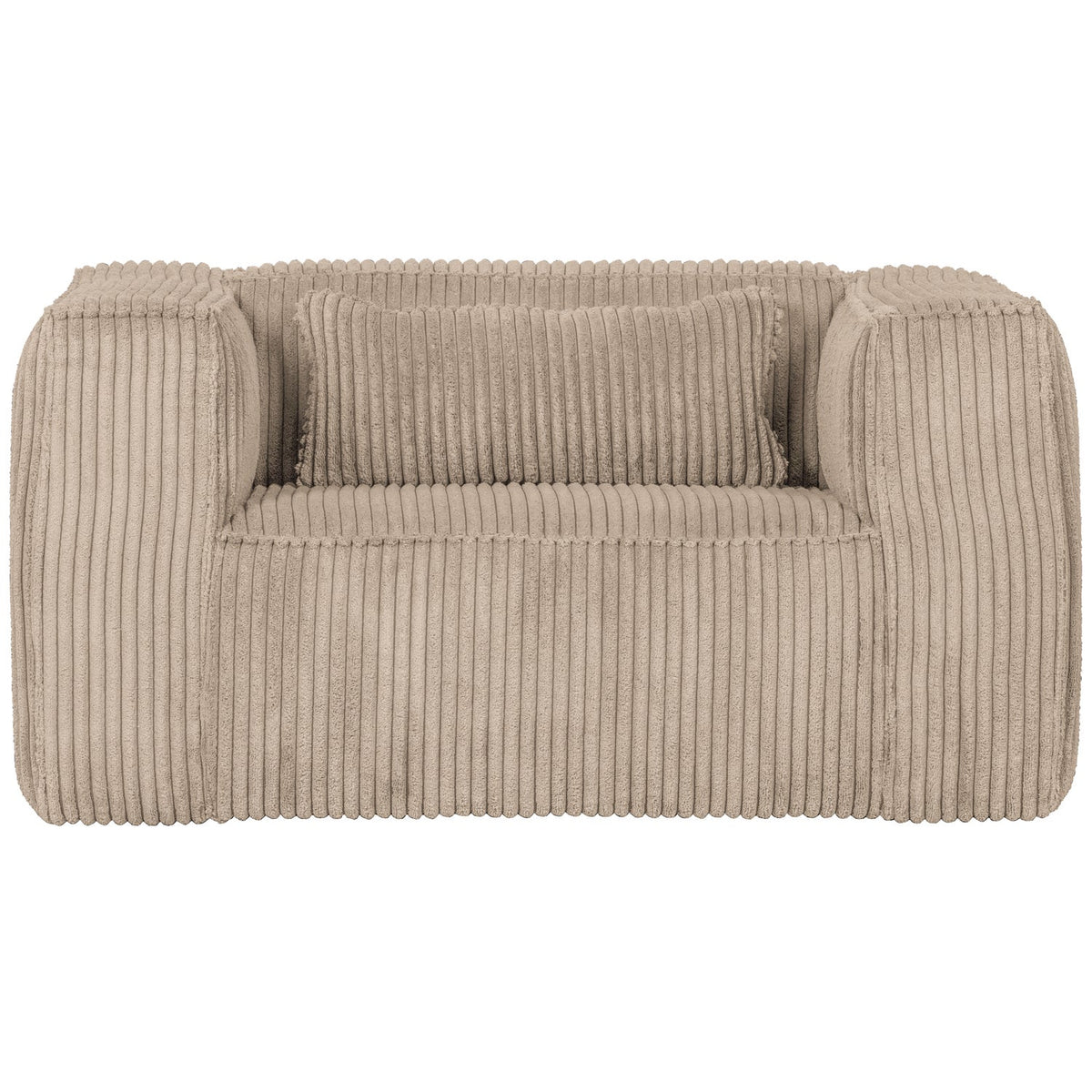 Woood | Fauteuil Bean ribstof travertin