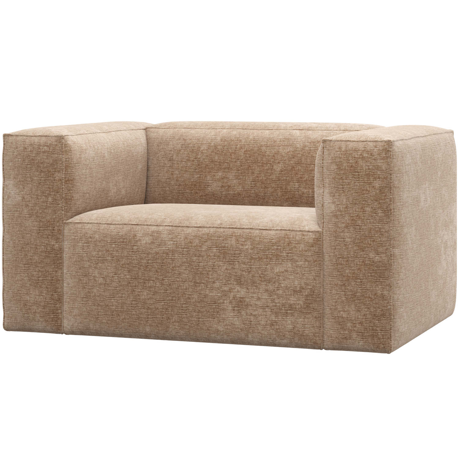 Woood | Fauteuil Bean chenille velvet perzikroze