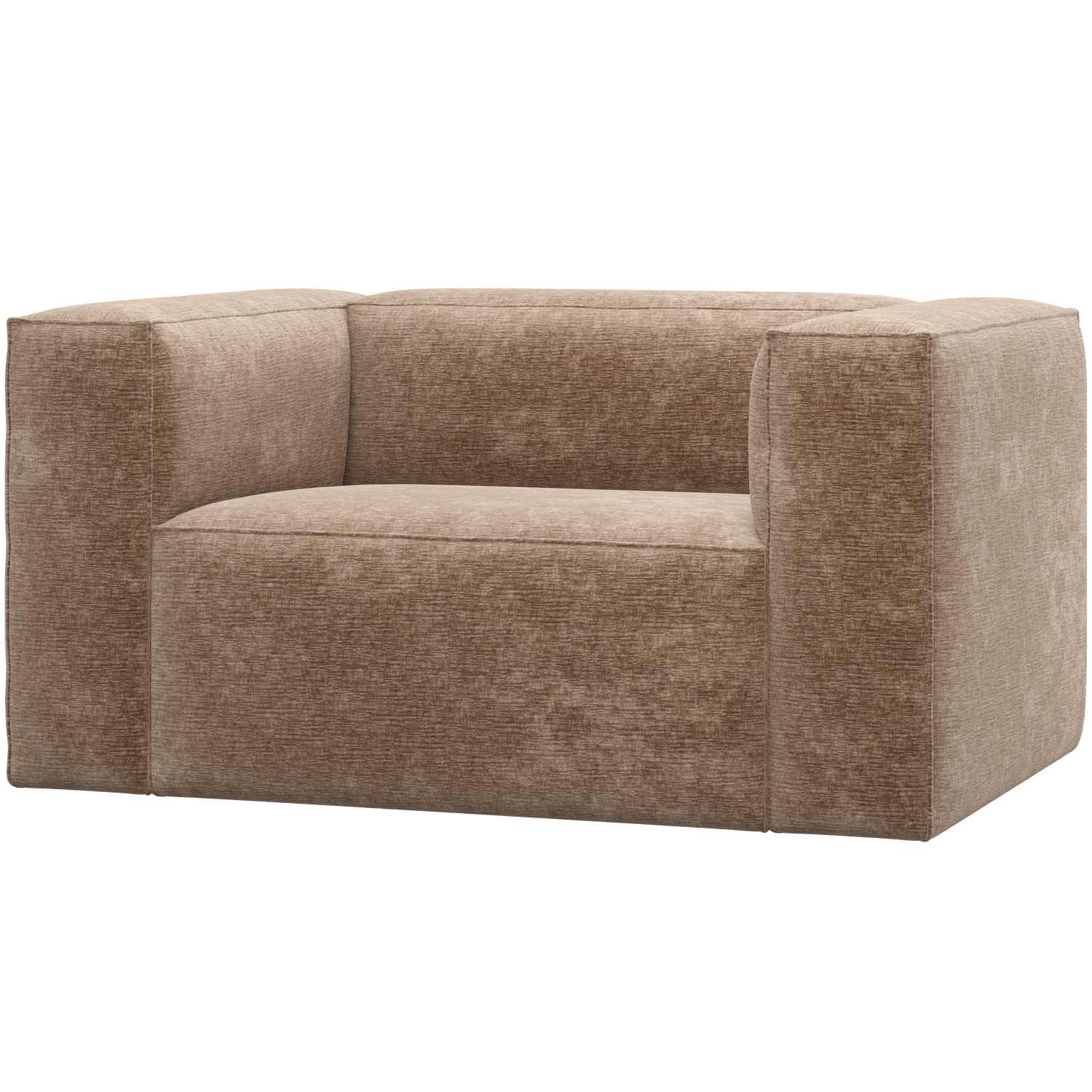 Woood | Fauteuil Bean chenille velvet taupe