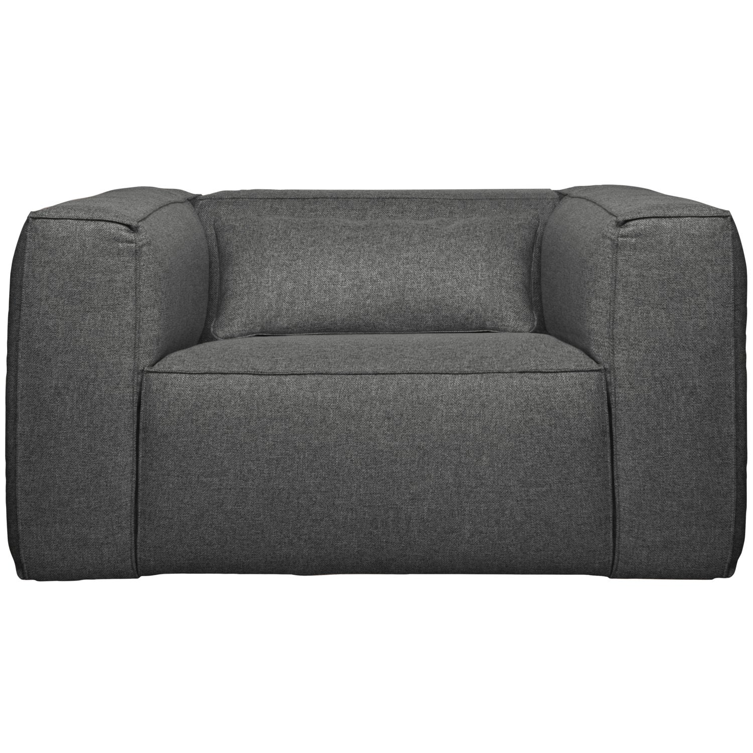 Woood | Fauteuil Bean incl. kussen middengrijs gemeleerd