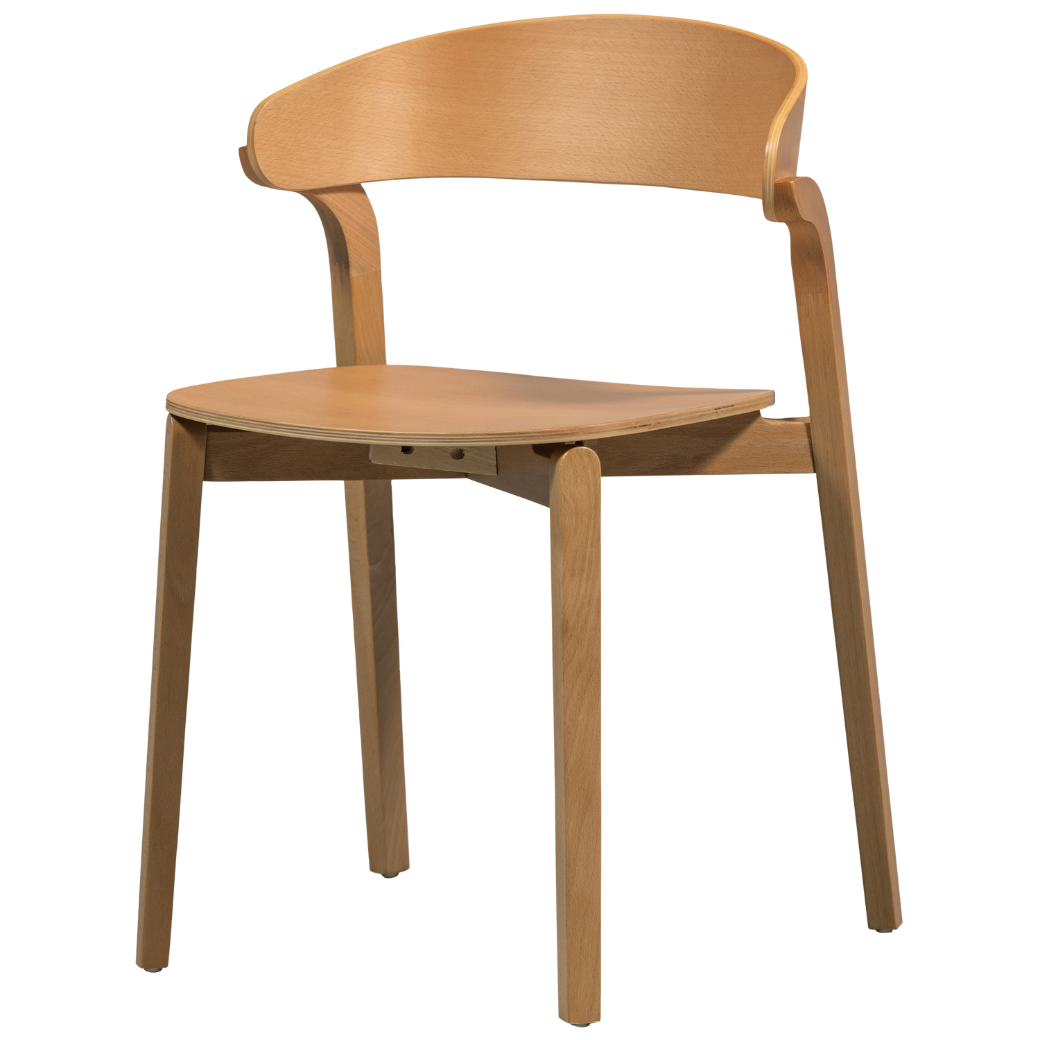 Woood | Eetkamerstoel Cras essen fineer naturel