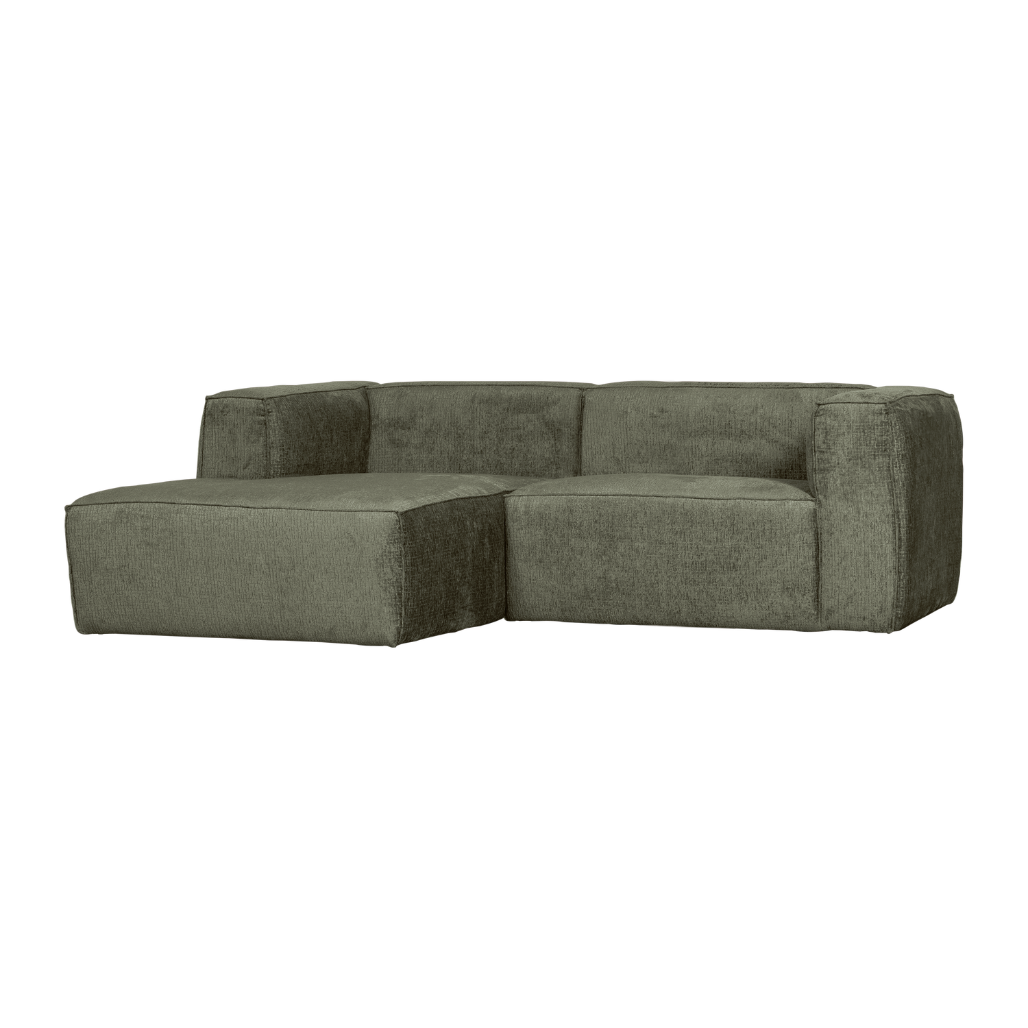 Woood | Chaise longue Bean links structure velvet moss