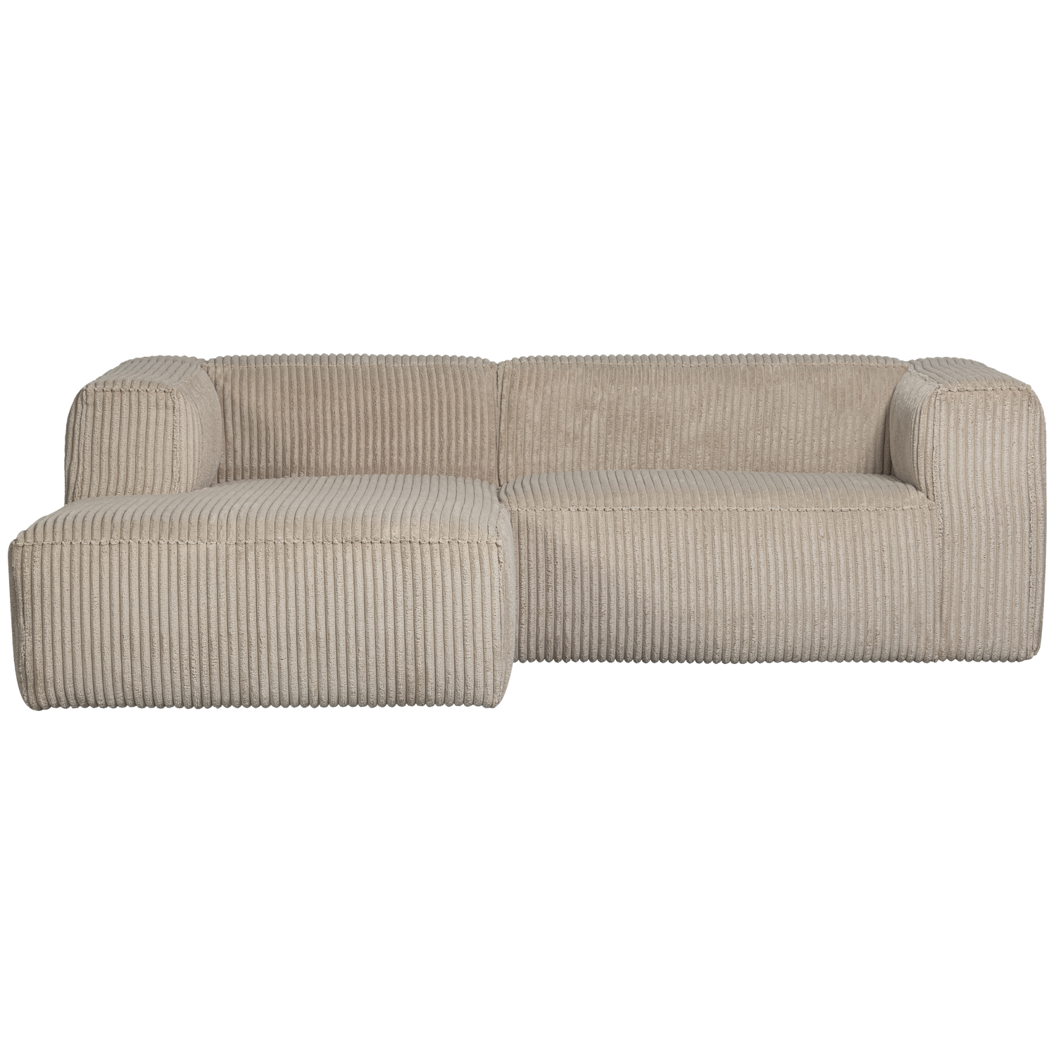 Woood | Chaise longue bank Bean links ribstof travertin