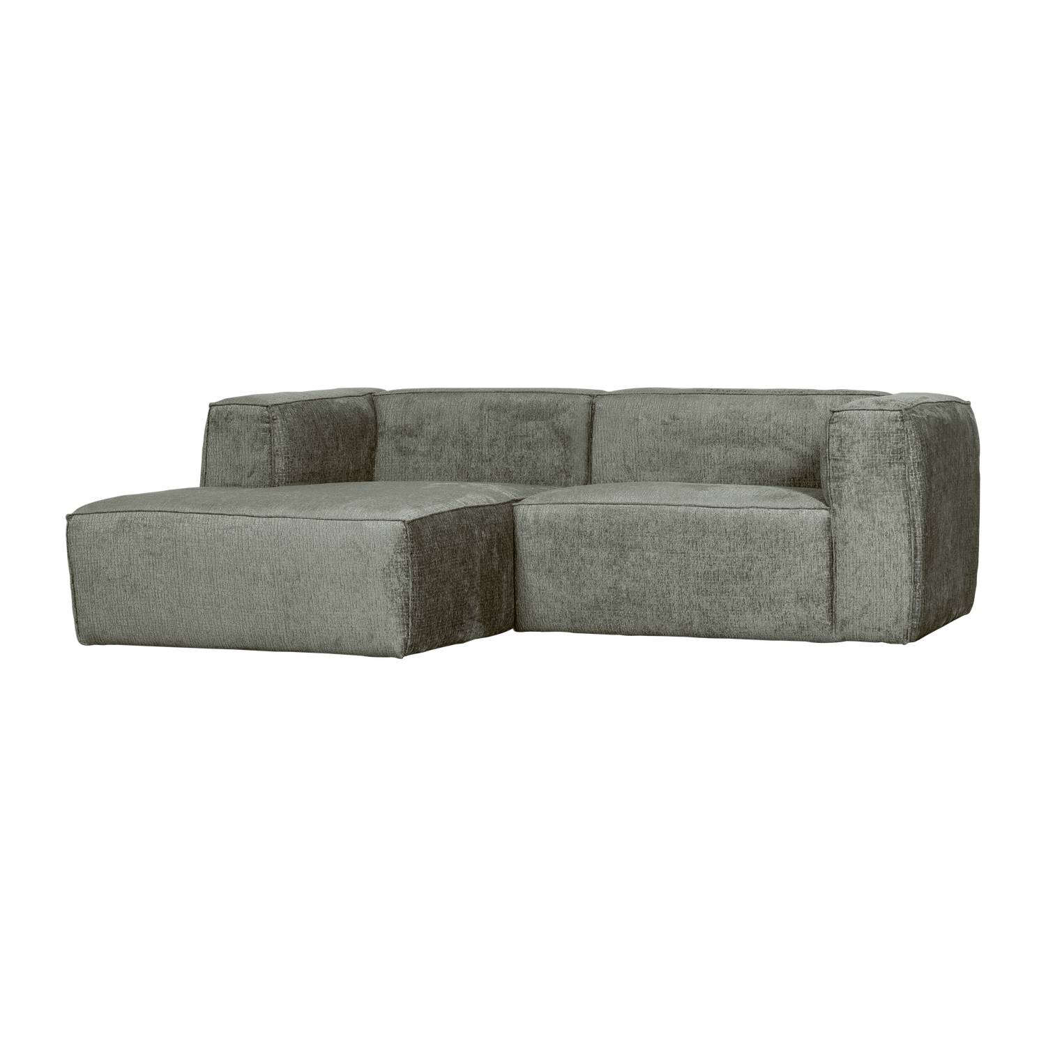 Woood | Chaise longue Bean links structure velvet waterplant