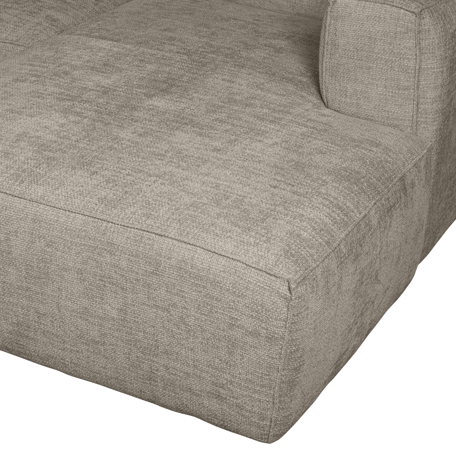 Woood | Chaise longue Bean rechts grove melange travertin
