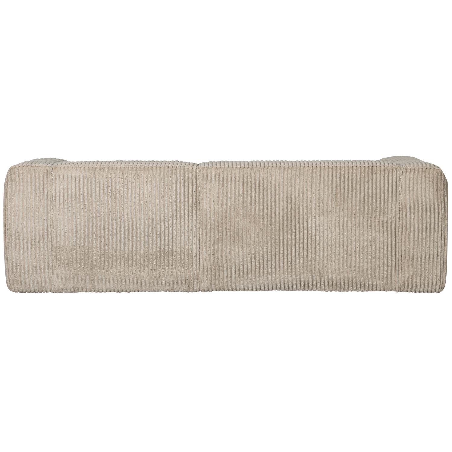 Woood | Chaise longue Bean rechts ribstof travertin
