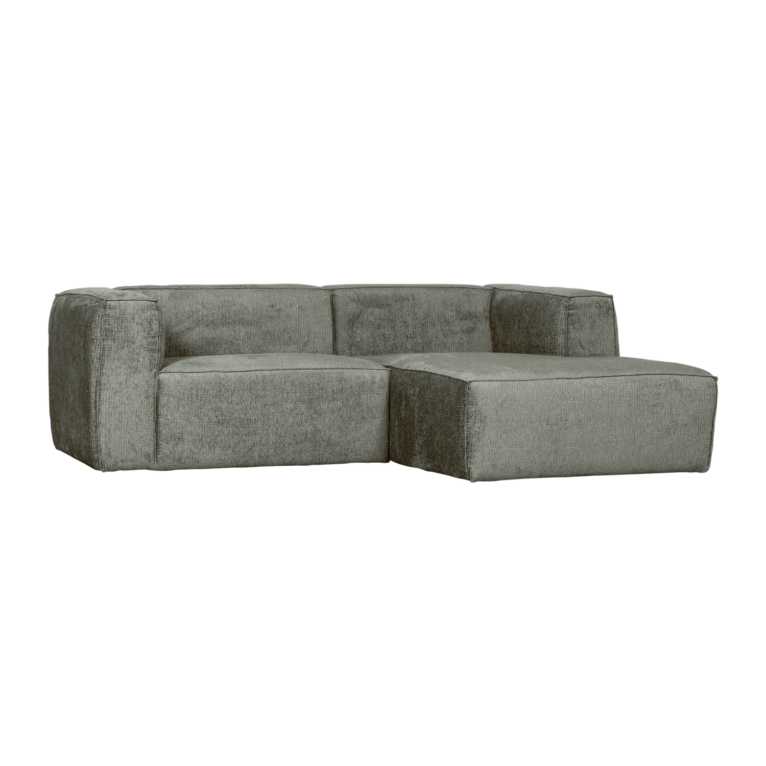 Woood | Chaise longue Bean rechts structure velvet waterplant