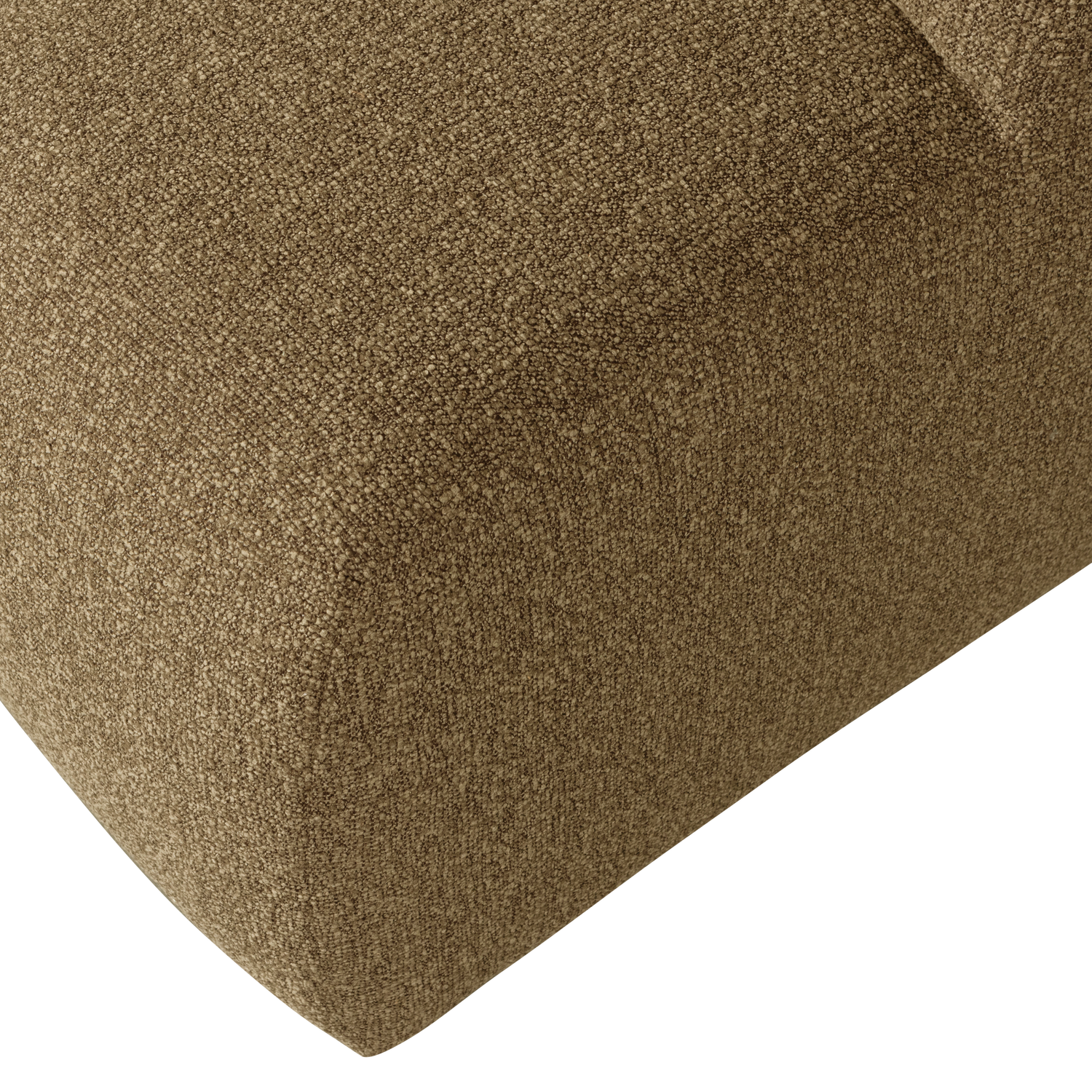 Woood | Poef Mojo boucle geel/bruin melange