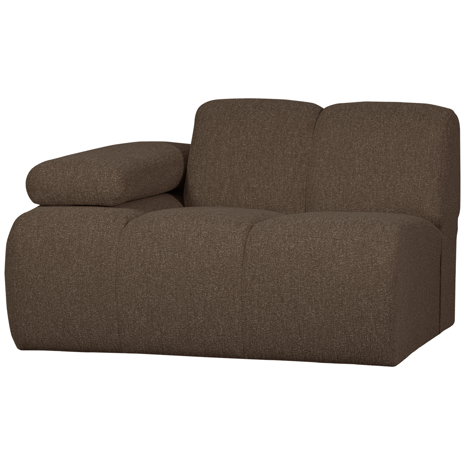 Woood | 1-Zits element Mojo arm links boucle bruin melange