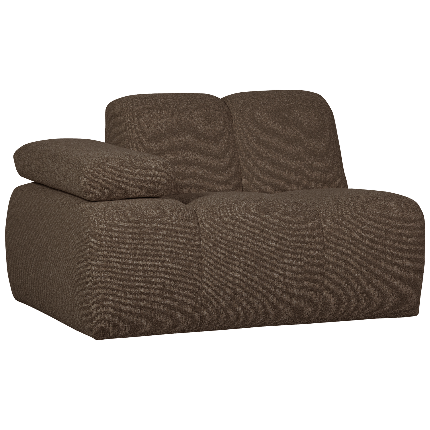 Woood | 1-Zits element Mojo arm links boucle bruin melange