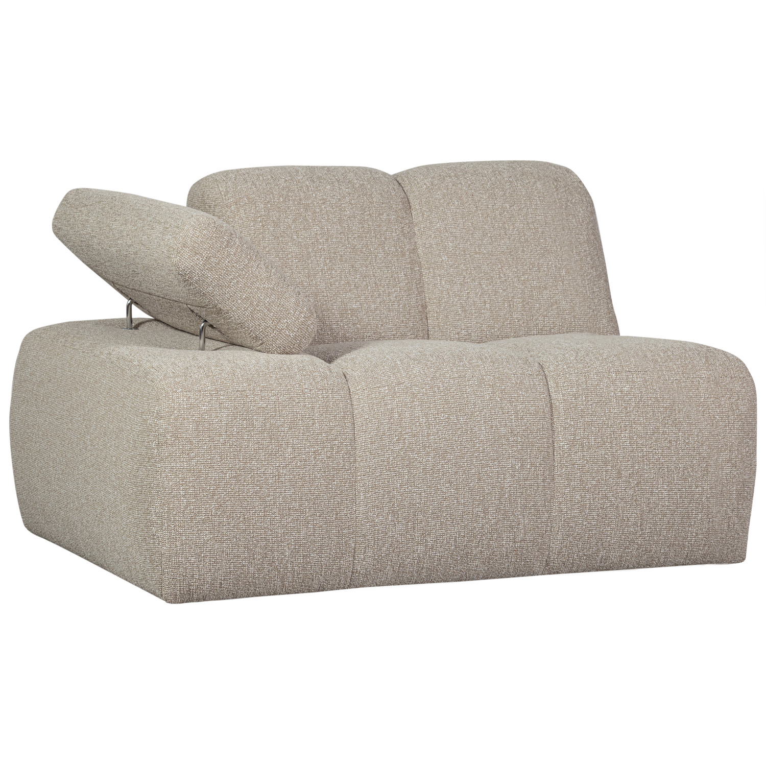 Woood | 1-Zits element Mojo arm links boucle beige melange