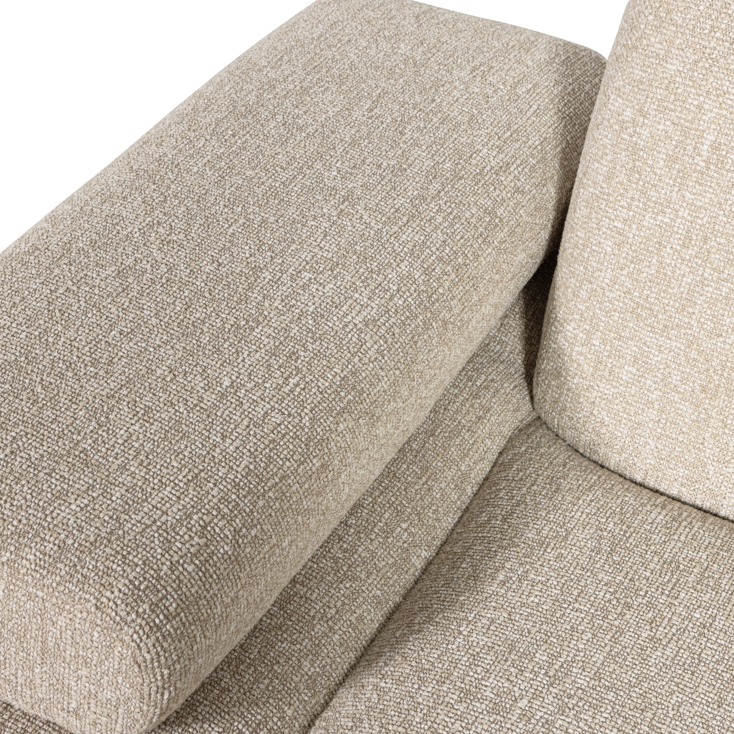Woood | 1-Zits element Mojo arm links boucle beige melange