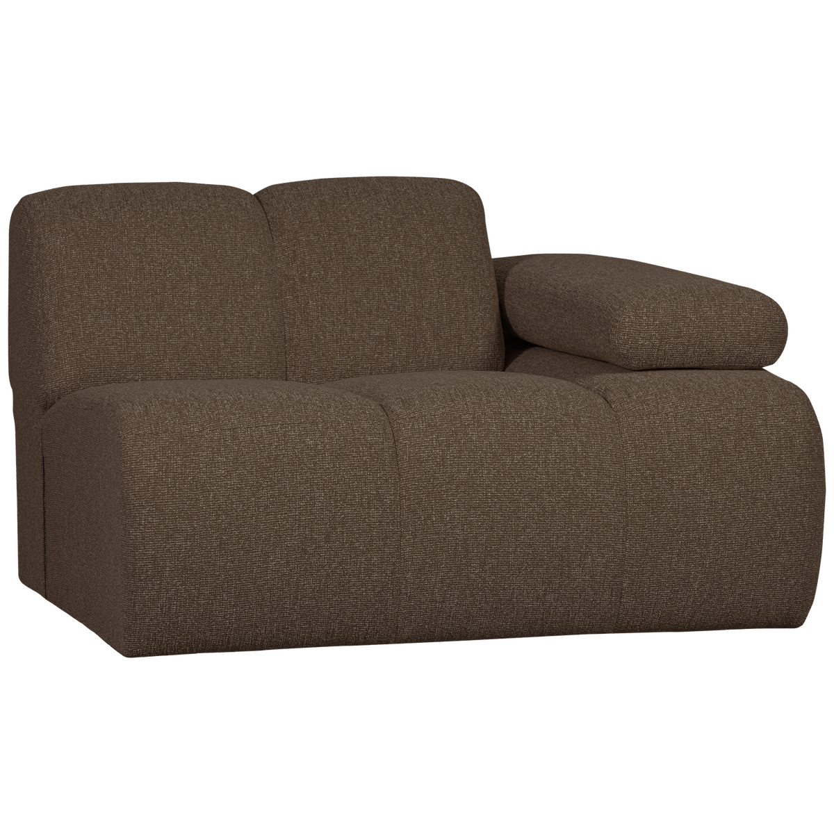 Woood | 1-Zits element Mojo arm rechts boucle bruin melange