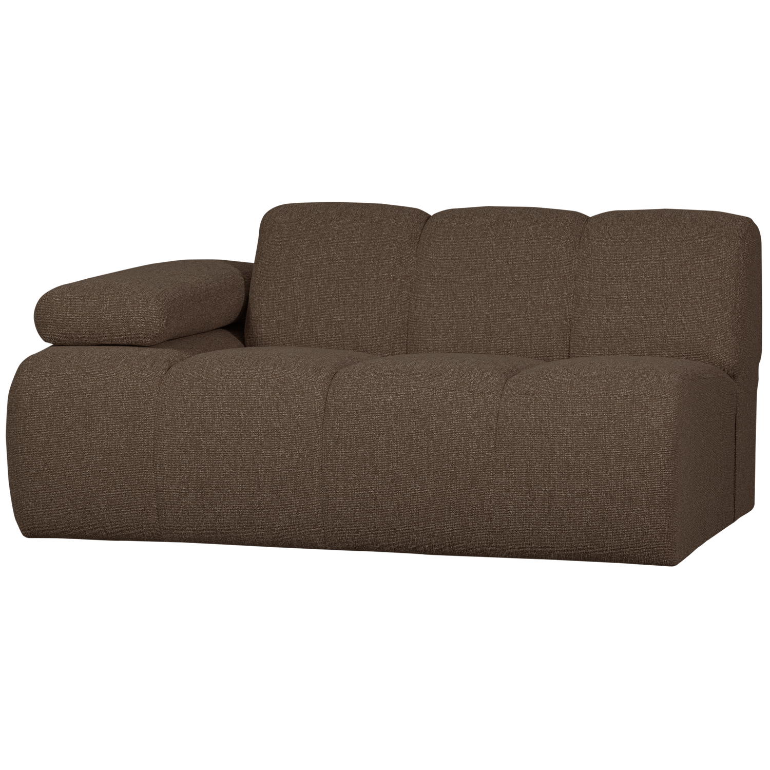 Woood | 1,5-Zits element Mojo arm links boucle bruin melange
