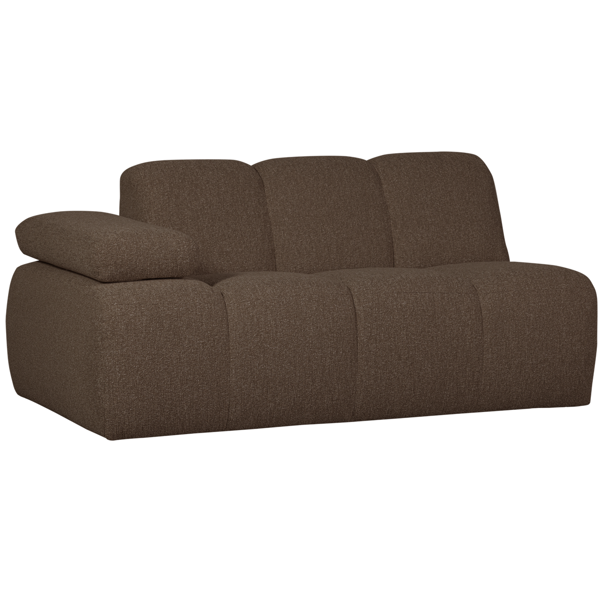 Woood | 1,5-Zits element Mojo arm links boucle bruin melange