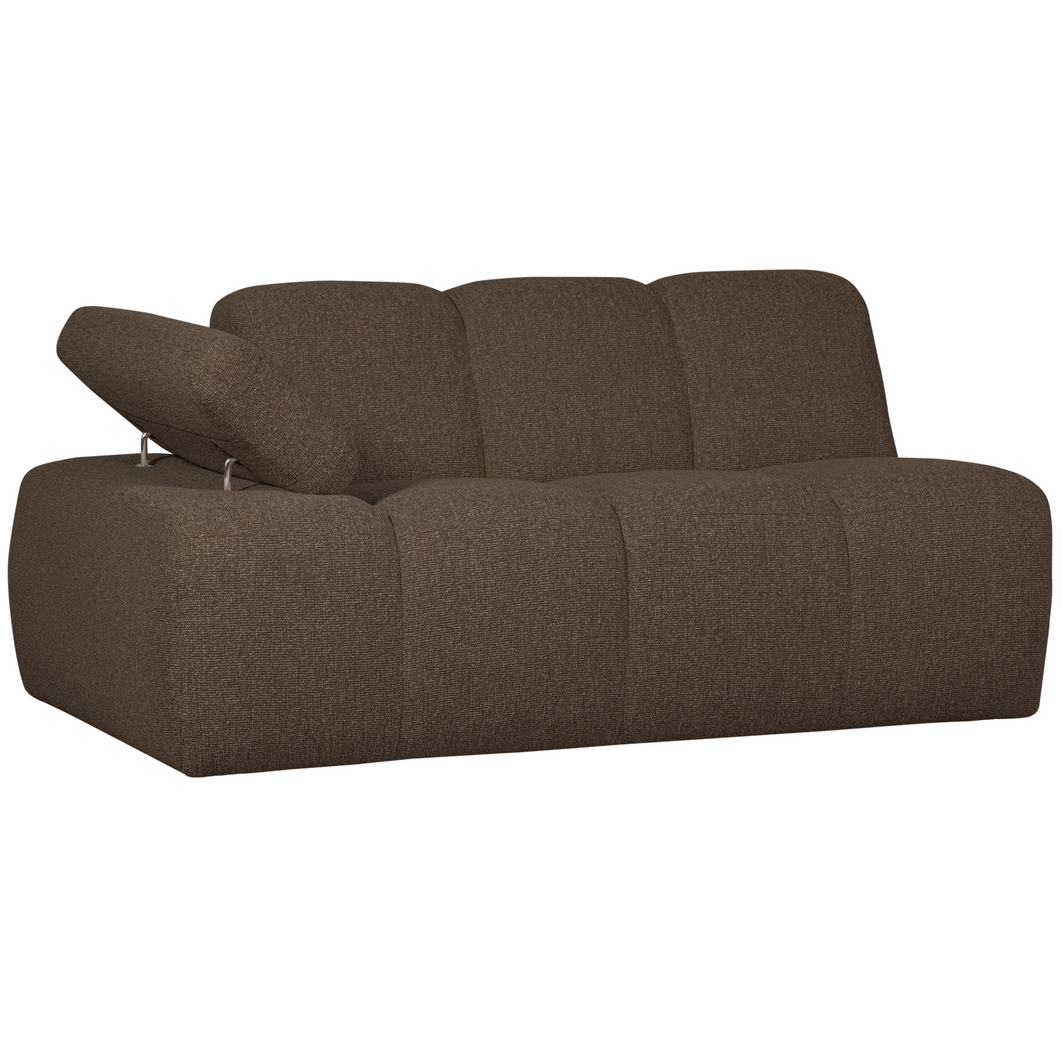 Woood | 1,5-Zits element Mojo arm links boucle bruin melange