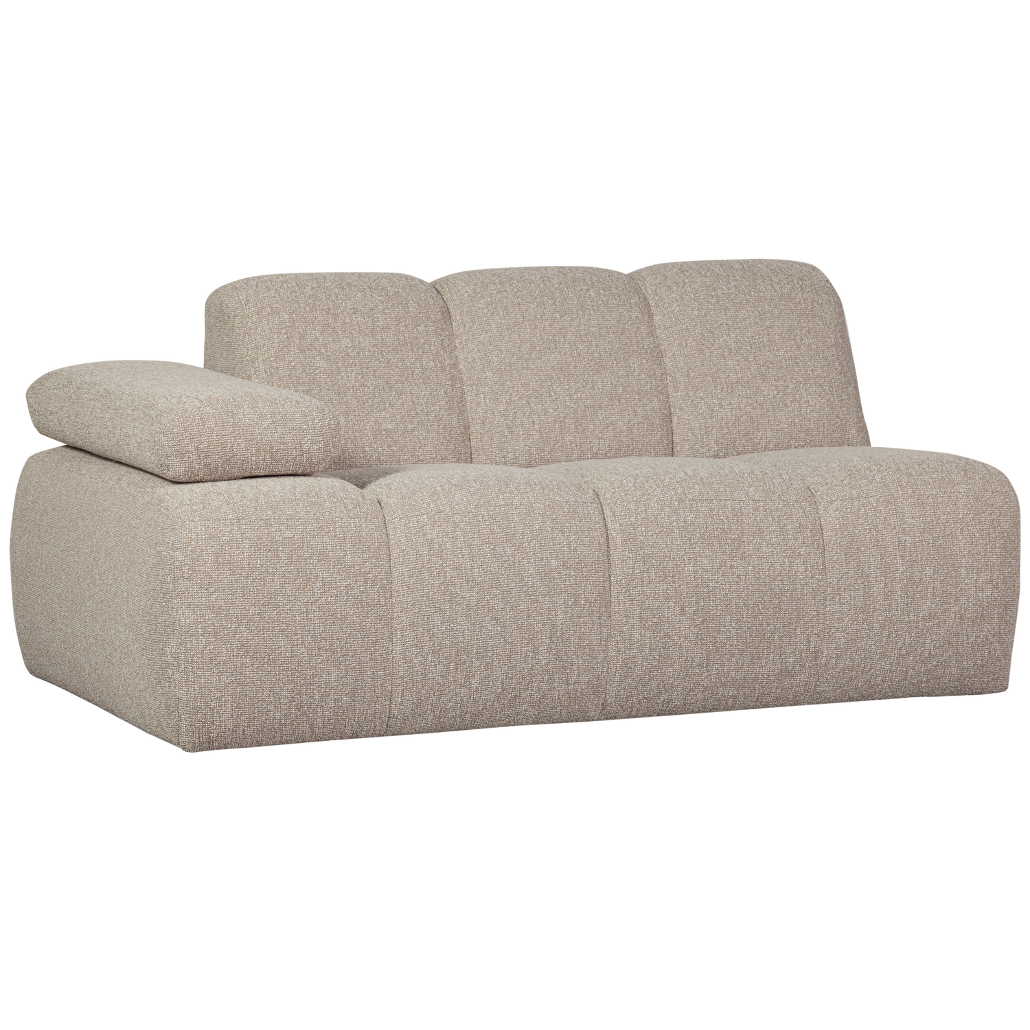 Woood | 1,5-Zits Mojo element arm links boucle beige melange
