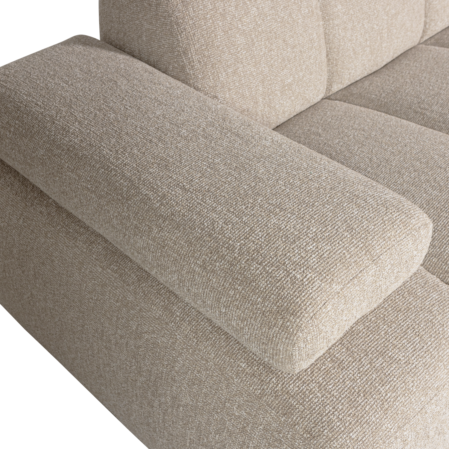 Woood | 1,5-Zits Mojo element arm links boucle beige melange
