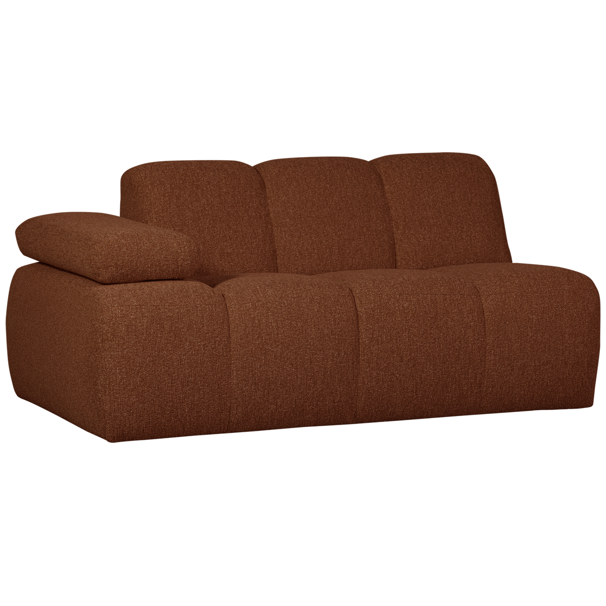 Woood | 1,5-Zits element Mojo arm links boucle roestbruin melange