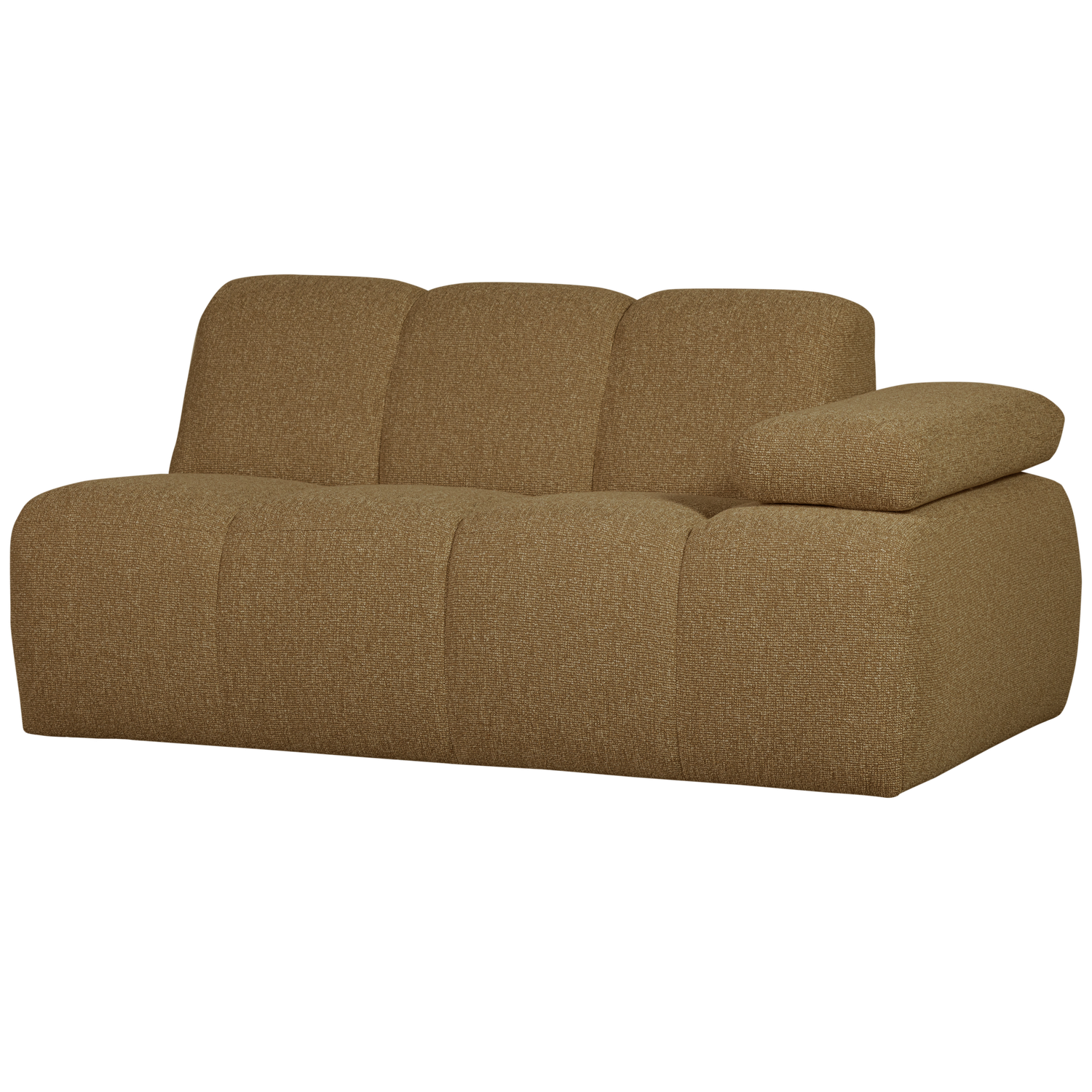 Woood | 1,5-Zits element Mojo arm rechts boucle geel/bruin melange
